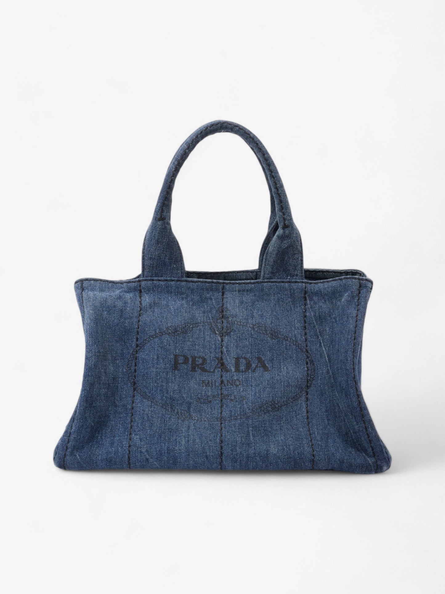Prada Canapa Denim / Black Denim Medium