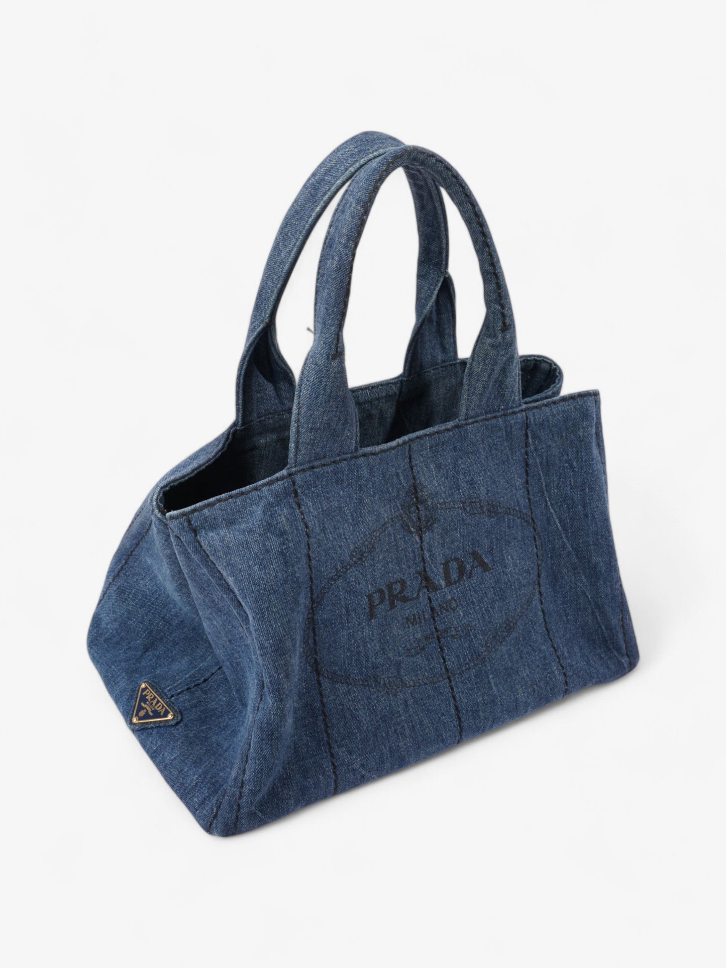 Prada Canapa Denim / Black Denim Medium