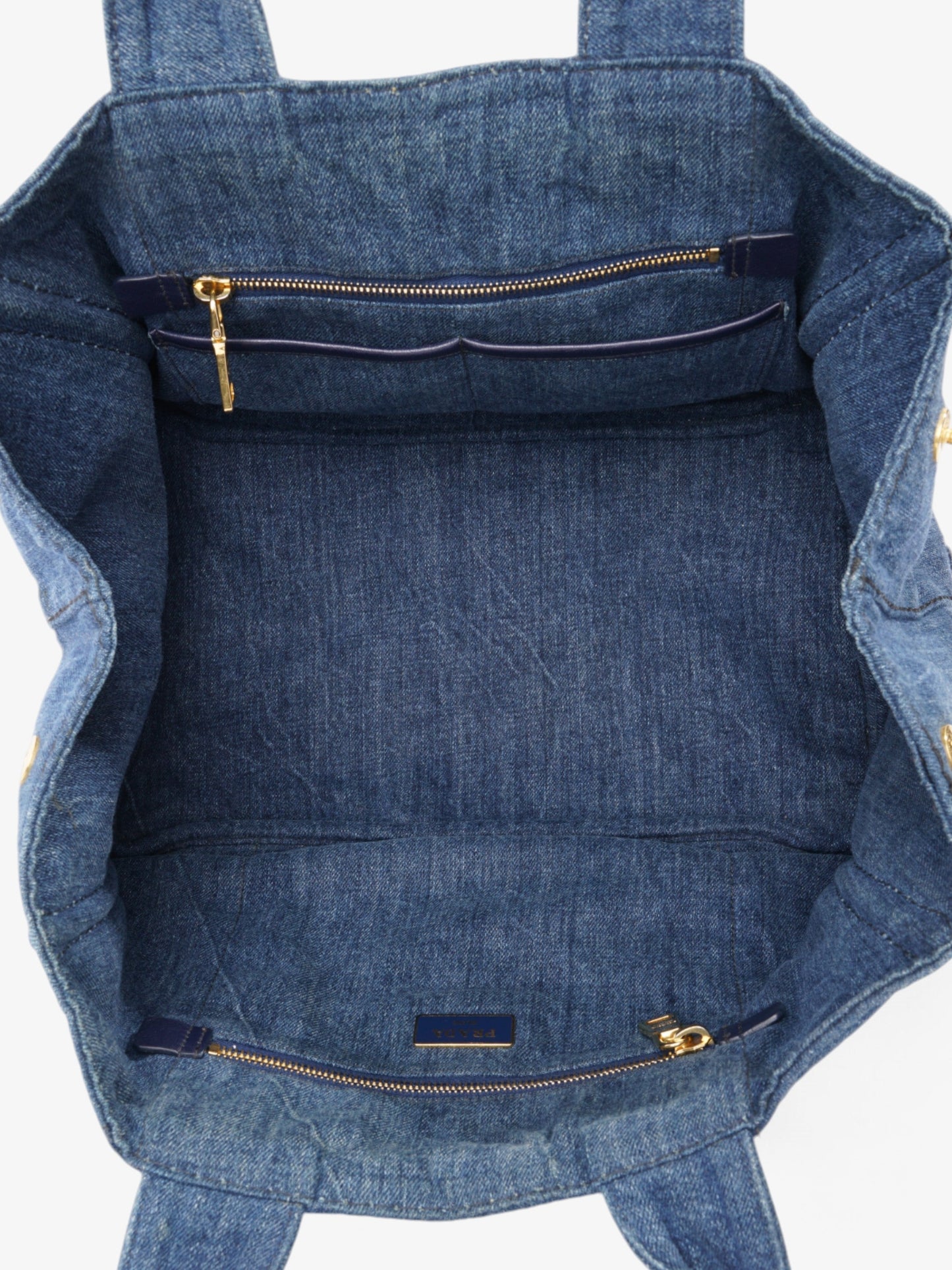 Prada Canapa Denim / Black Denim Medium