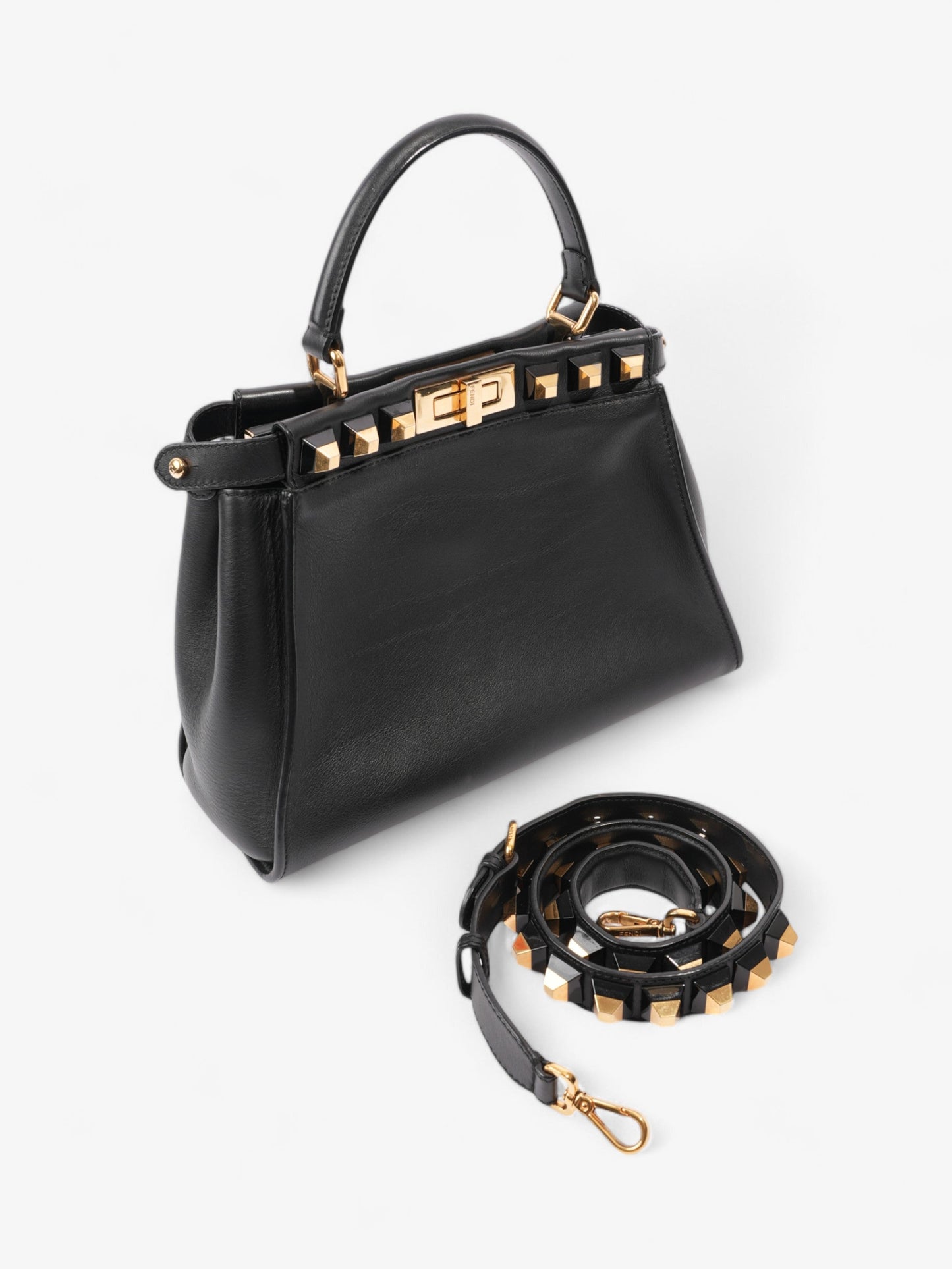Fendi Peekaboo Black Leather Medium