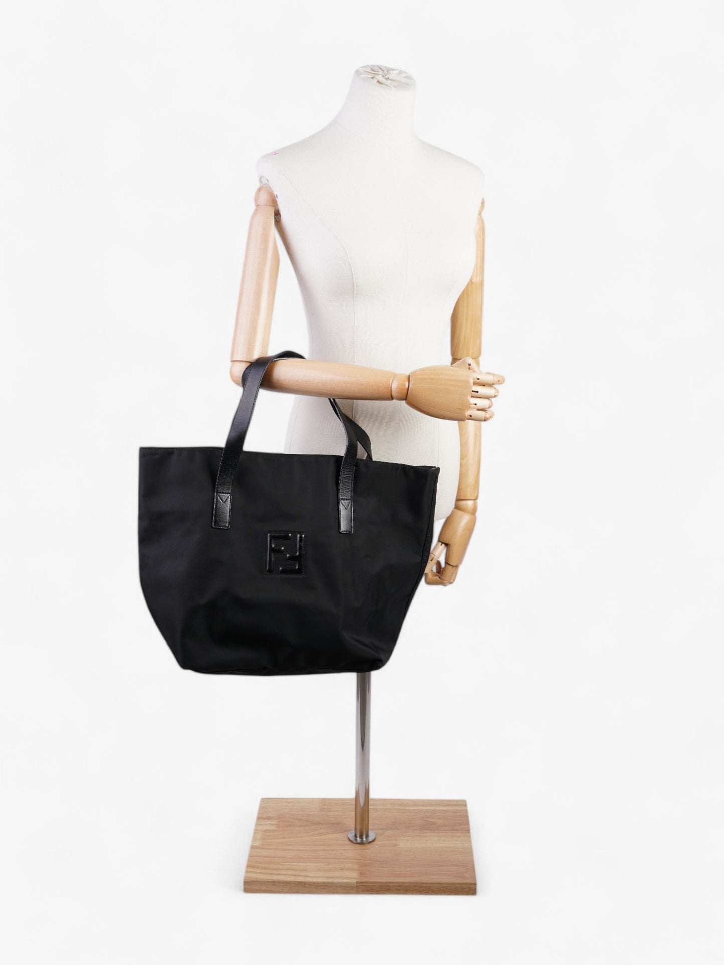 Fendi FF Tote Black Nylon