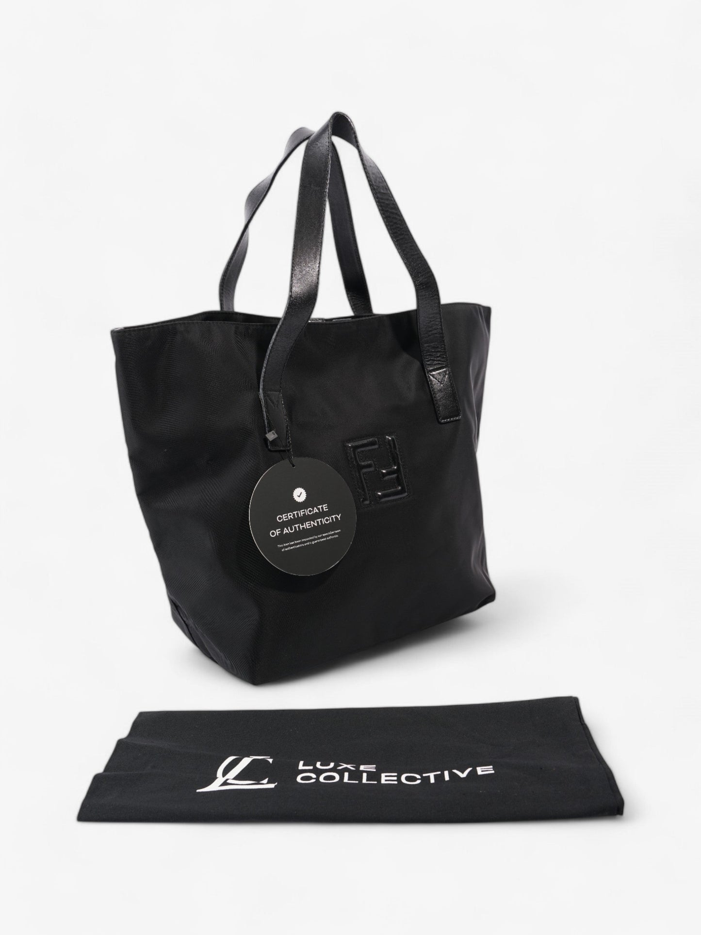 Fendi FF Tote Black Nylon
