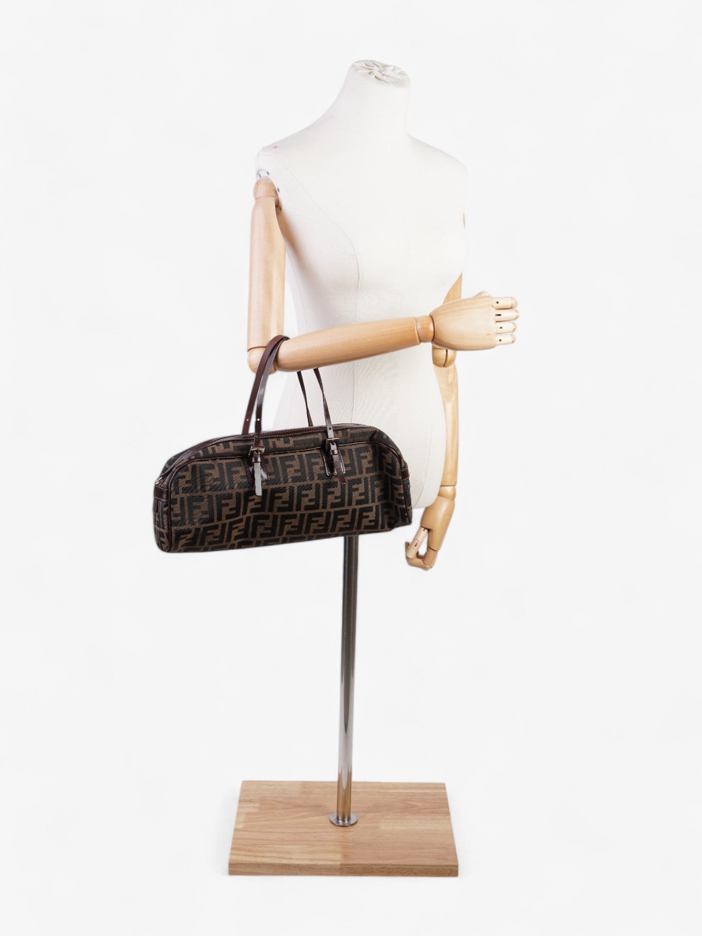 Fendi Zucca Shoulder Bag Brown / Tobacco Canvas