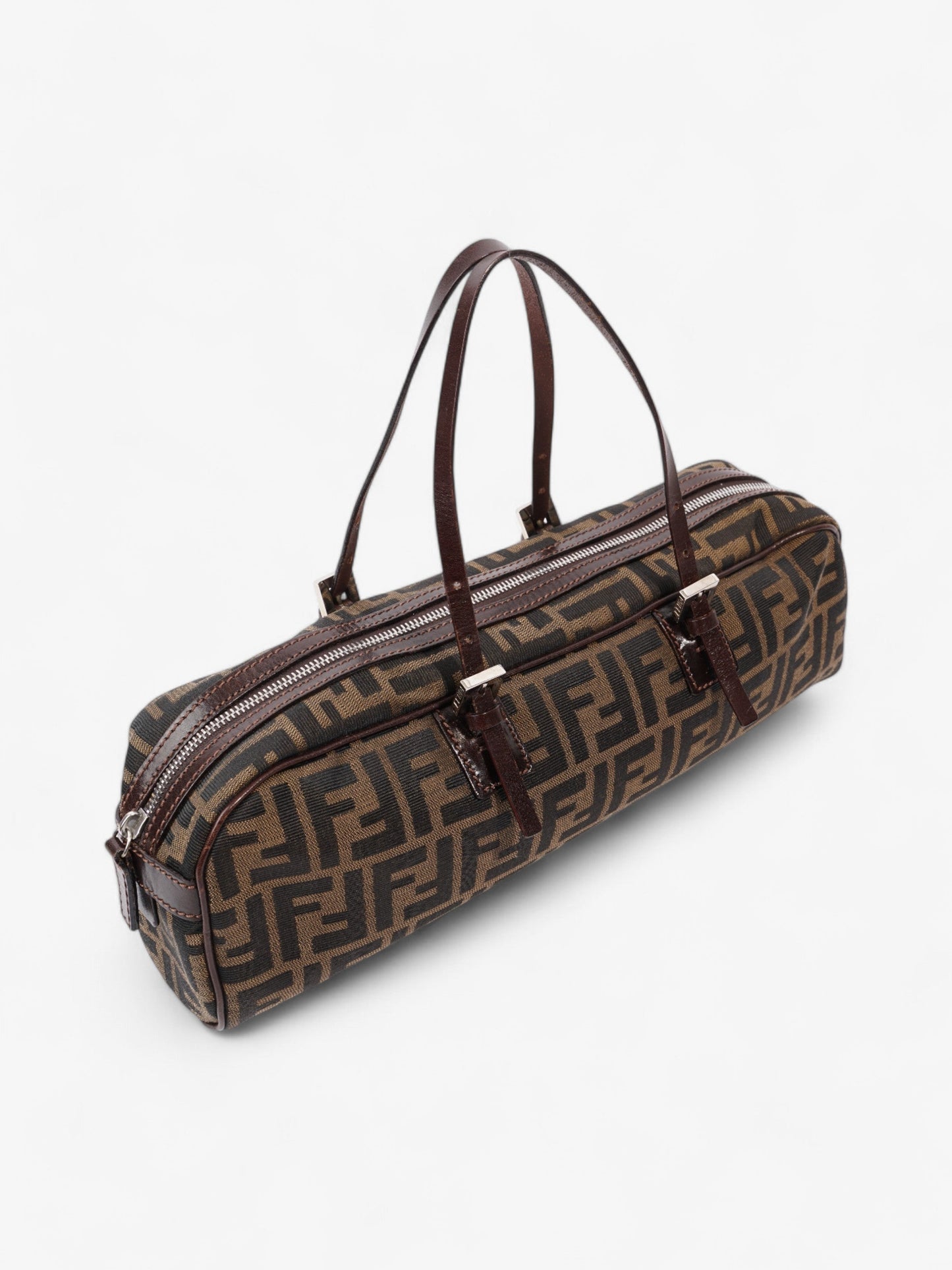 Fendi Zucca Shoulder Bag Brown / Tobacco Canvas