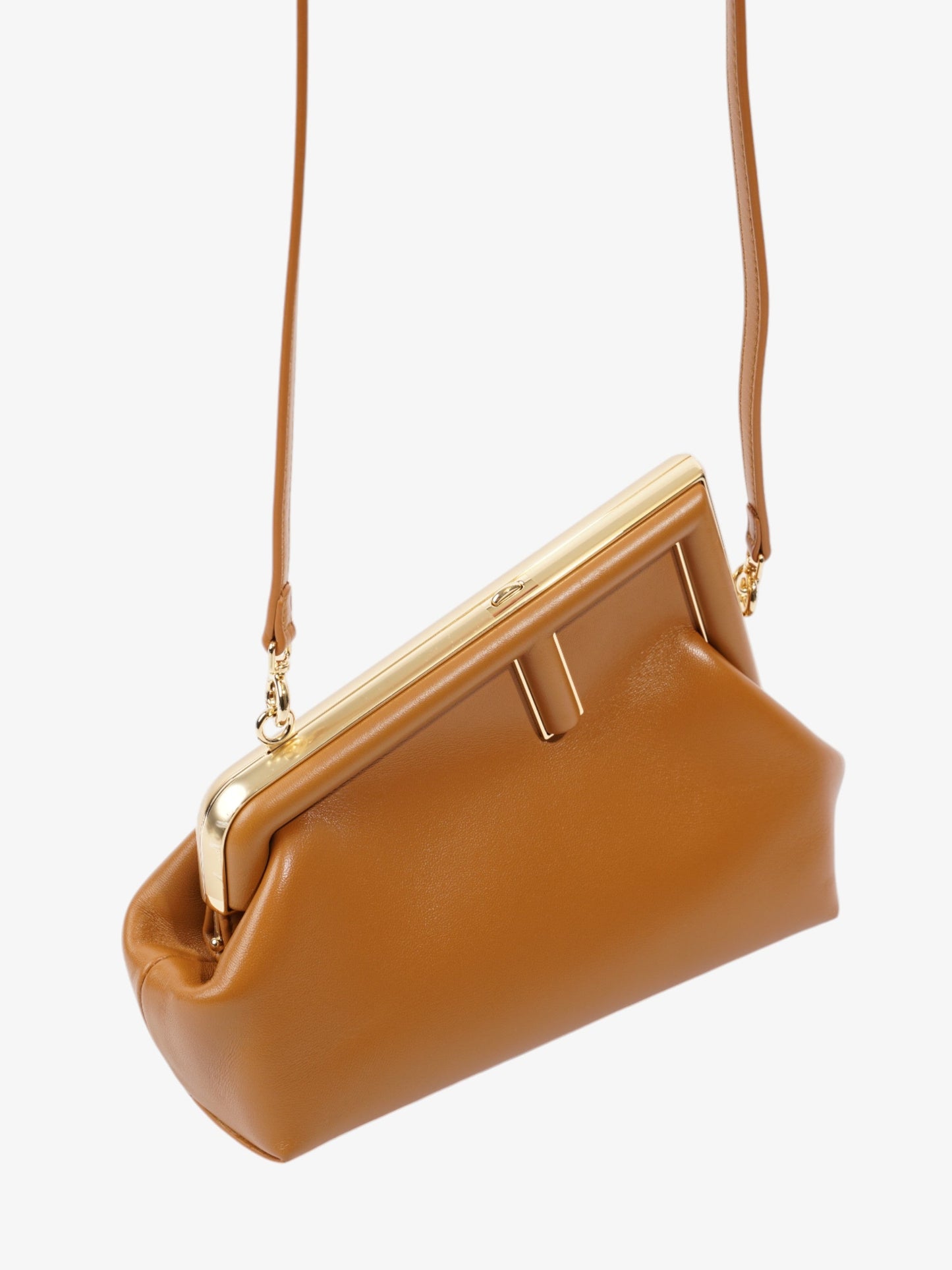 Fendi Fendi First Tan Calfskin Leather Small