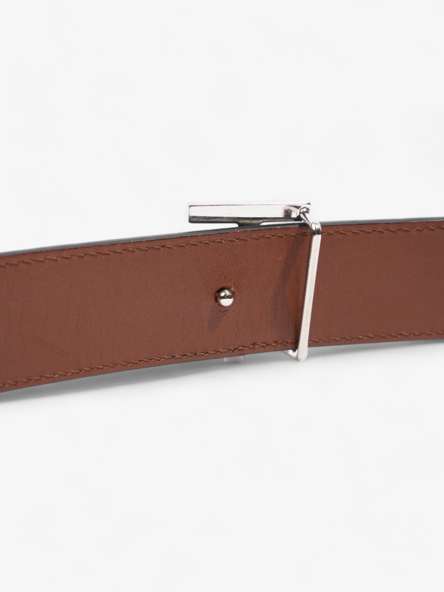 Burberry TB Reversible Belt Black / Brown Leather S