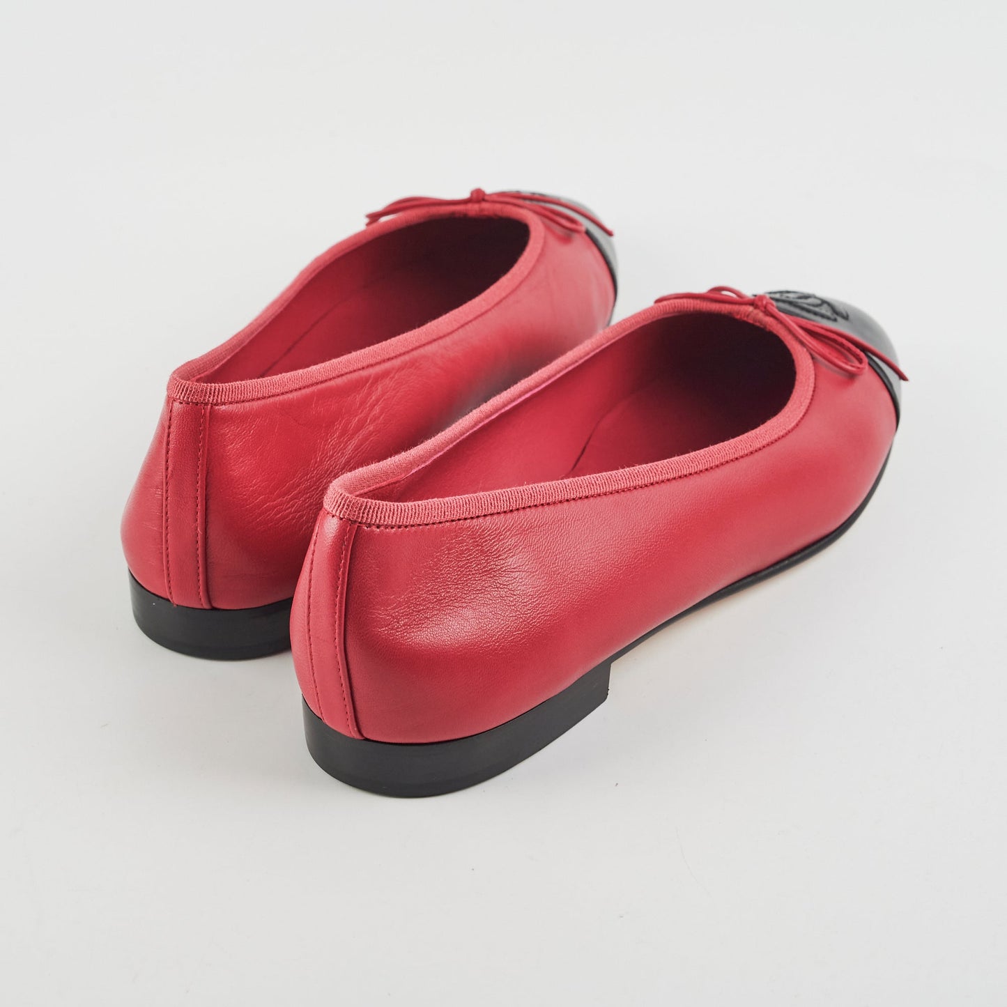 Chanel Ballerina Flats Lambskin Red