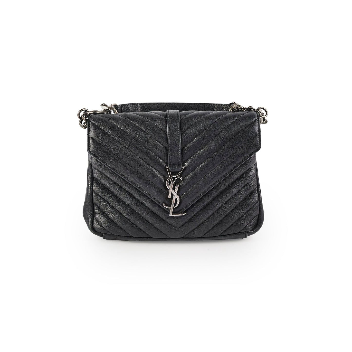 Saint Laurent College Medium Black Bag