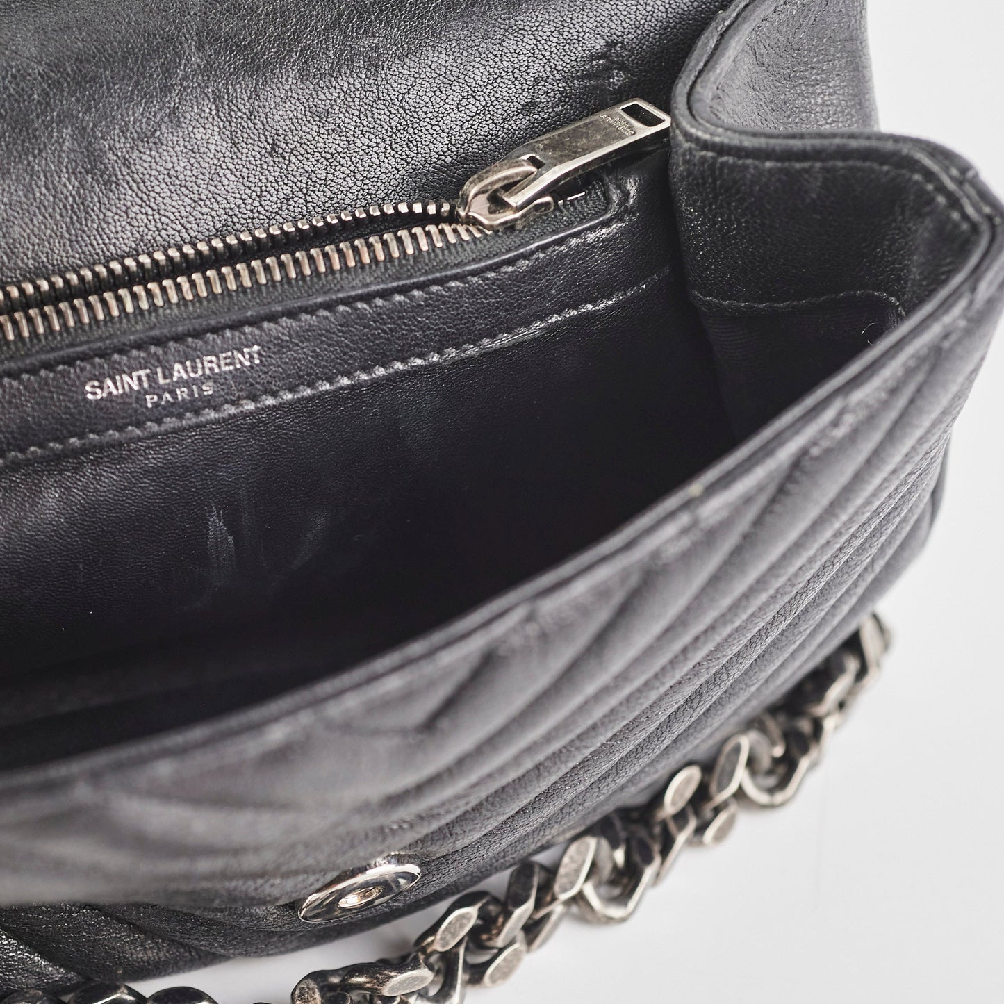 Saint Laurent College Medium Black Bag