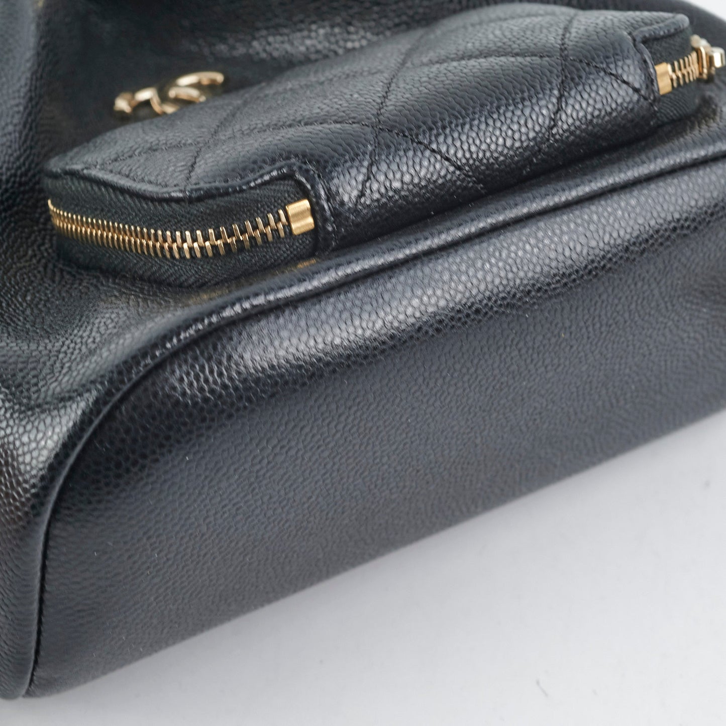 Chanel Drawstring Bucket Caviar Black