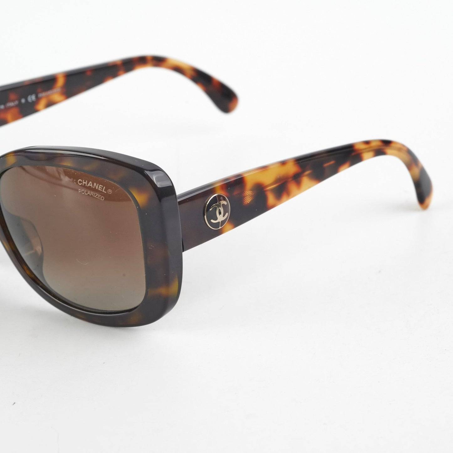Chanel Tortoise Shell Squoval Sunglasses