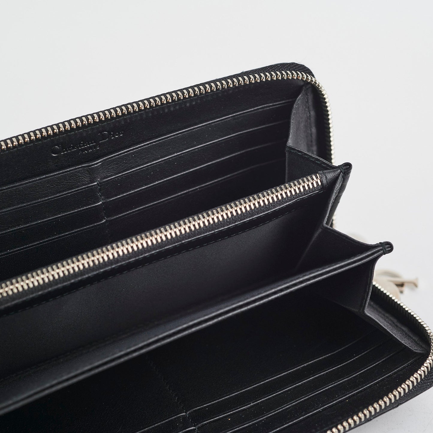 Dior Zippy Long Wallet Black
