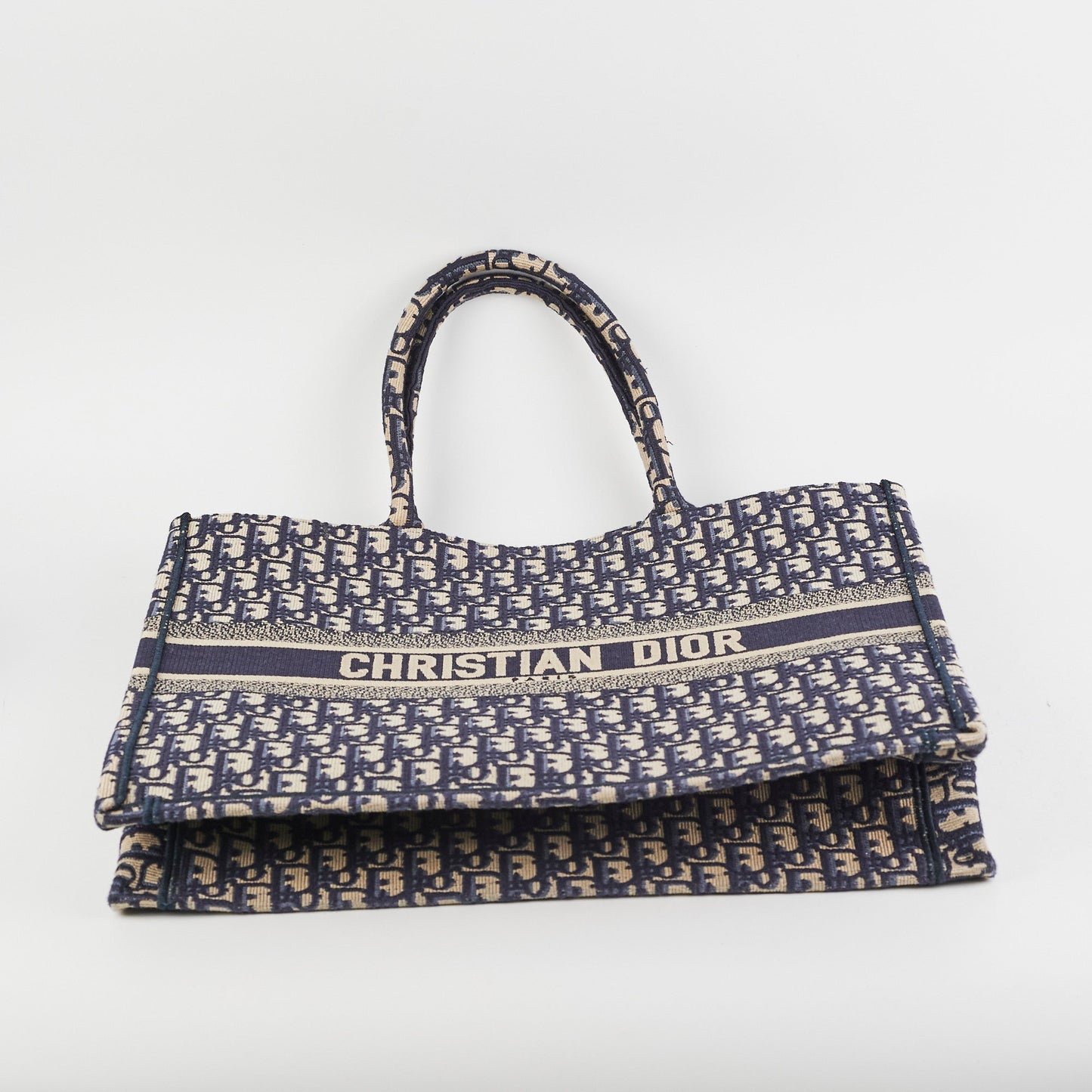 Christian DIor Large Book Tote Navy
