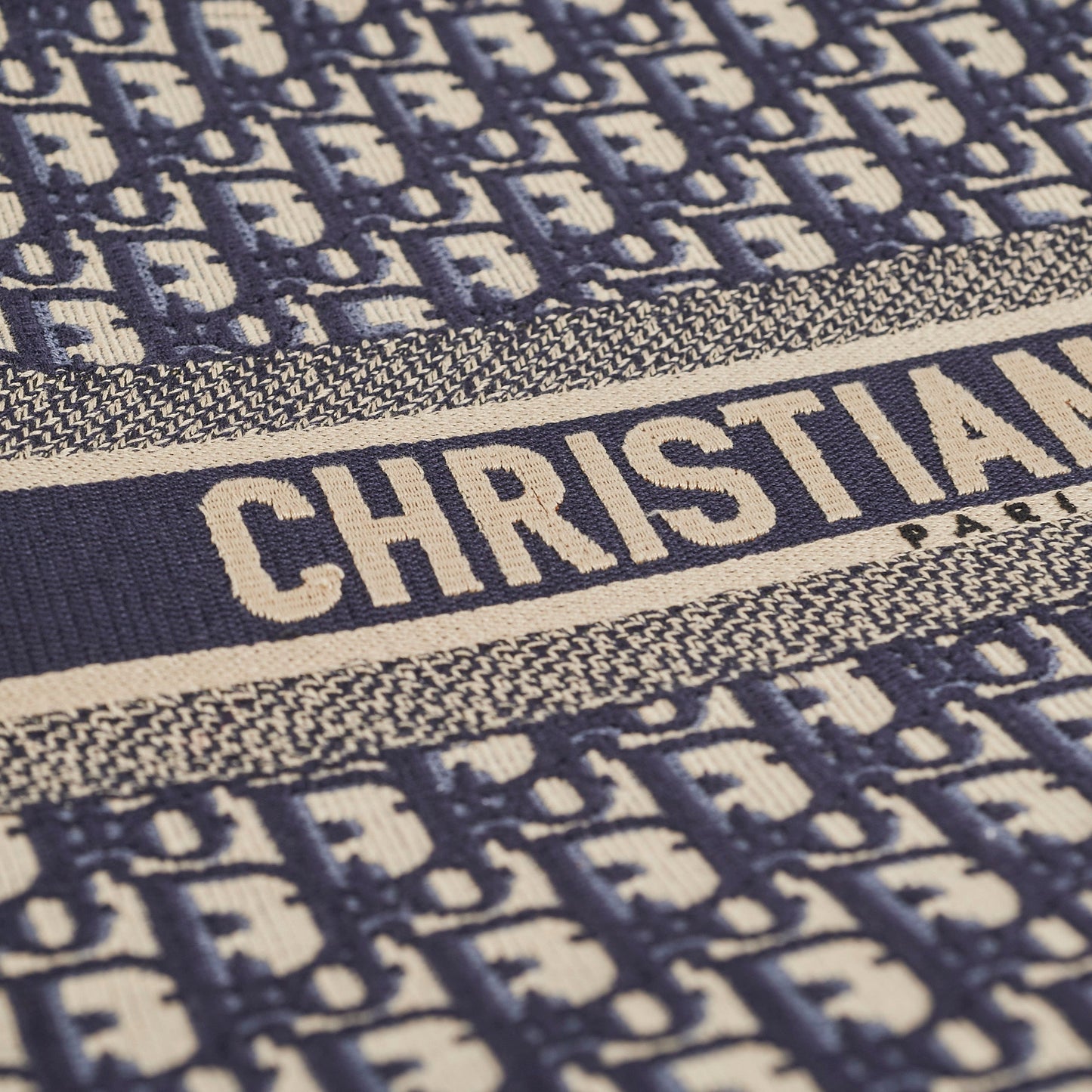 Christian DIor Large Book Tote Navy