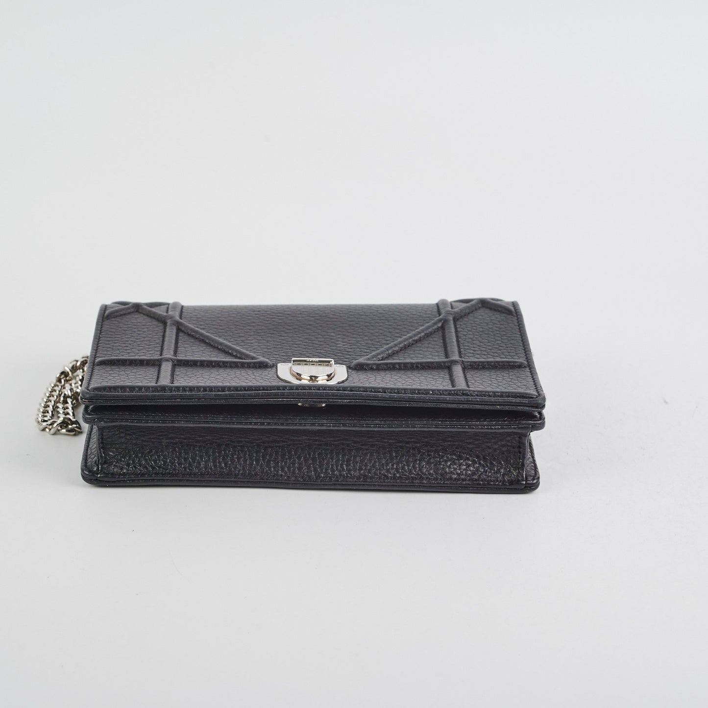 Christian Dior Diorama Black Wallet On Chain