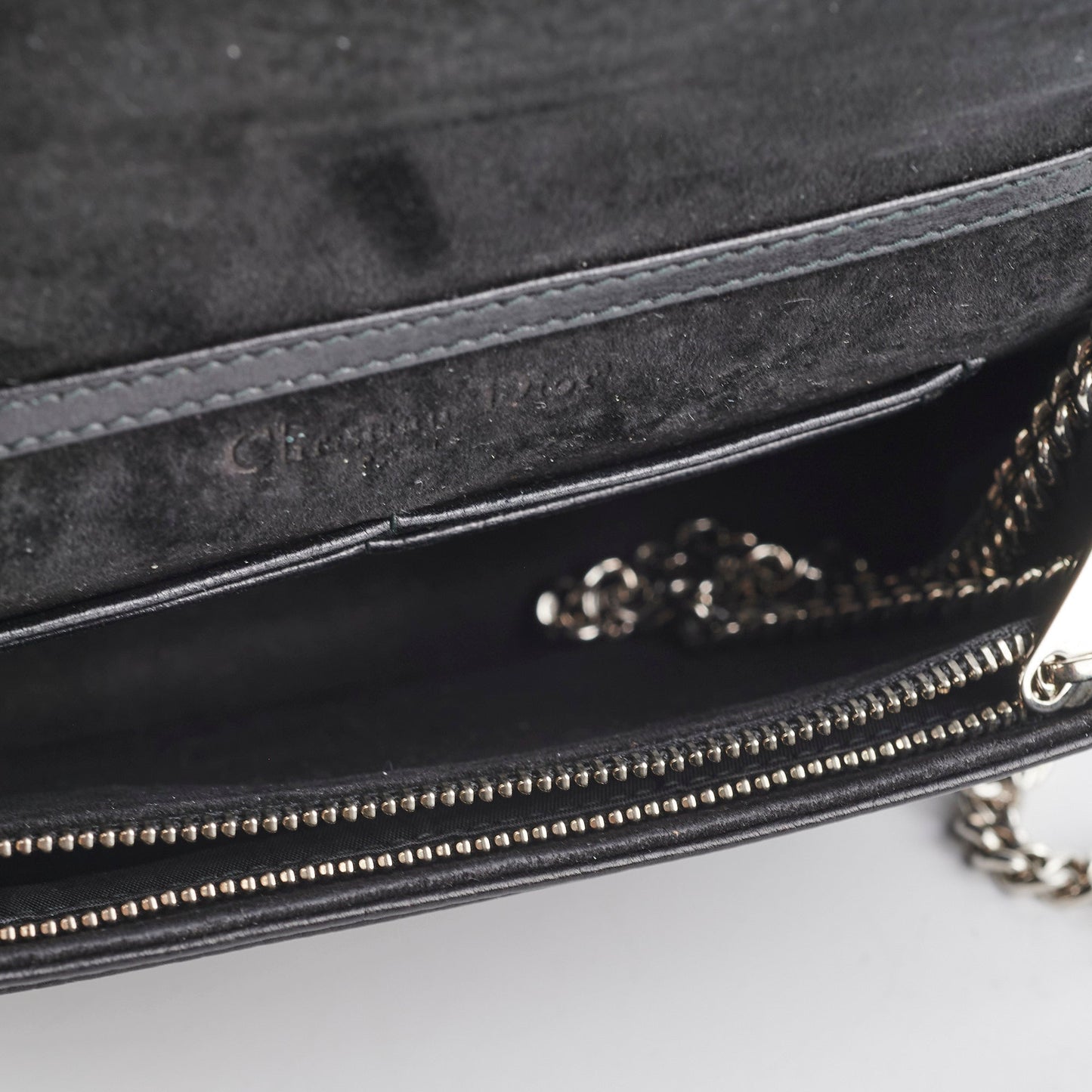 Christian Dior Diorama Black Wallet On Chain