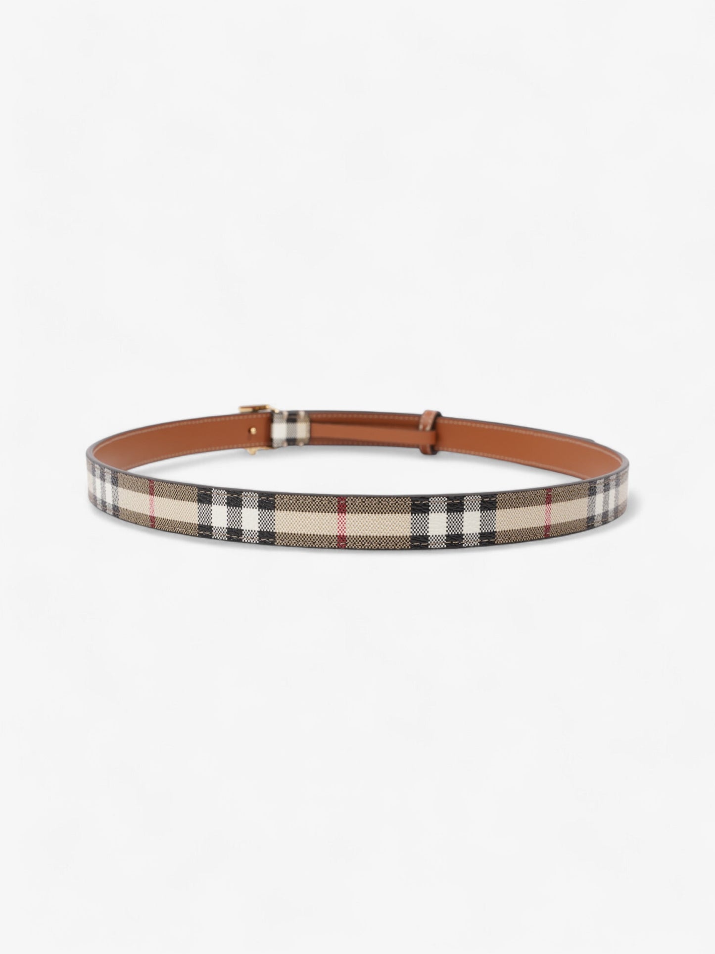Burberry TB Belt Vintage Check / Briar Brown Canvas Medium - 102cm