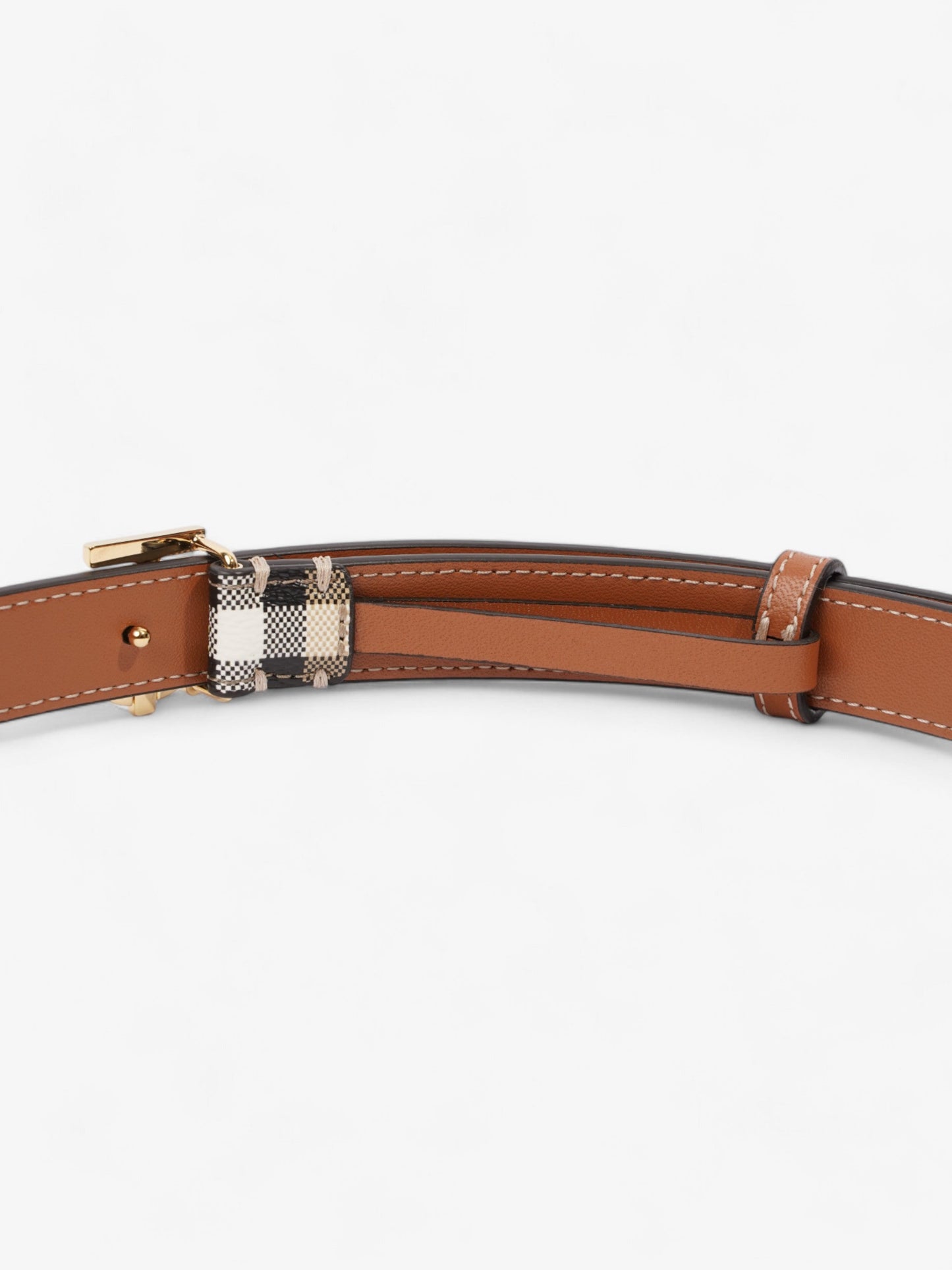 Burberry TB Belt Vintage Check / Briar Brown Canvas Medium - 102cm