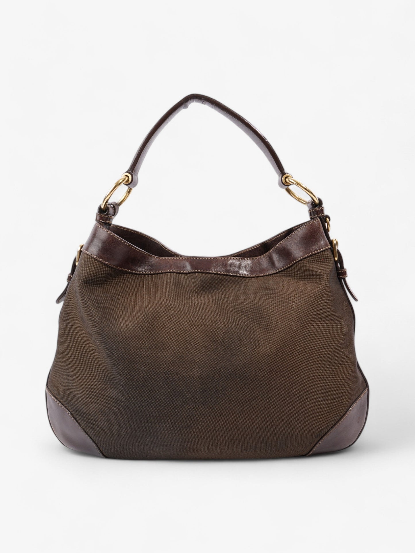 Prada Canapa Tote Brown Canvas