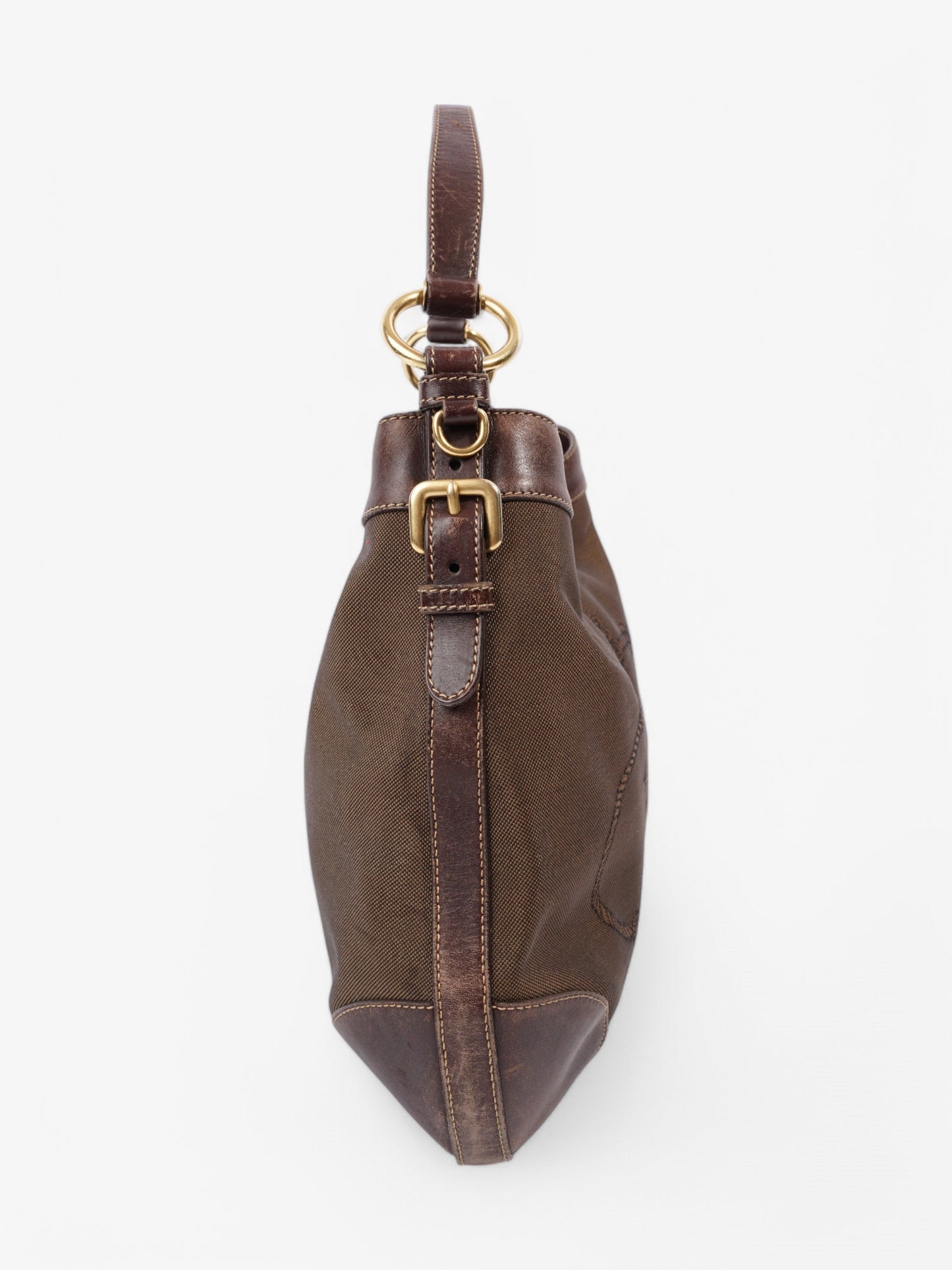 Prada Canapa Tote Brown Canvas