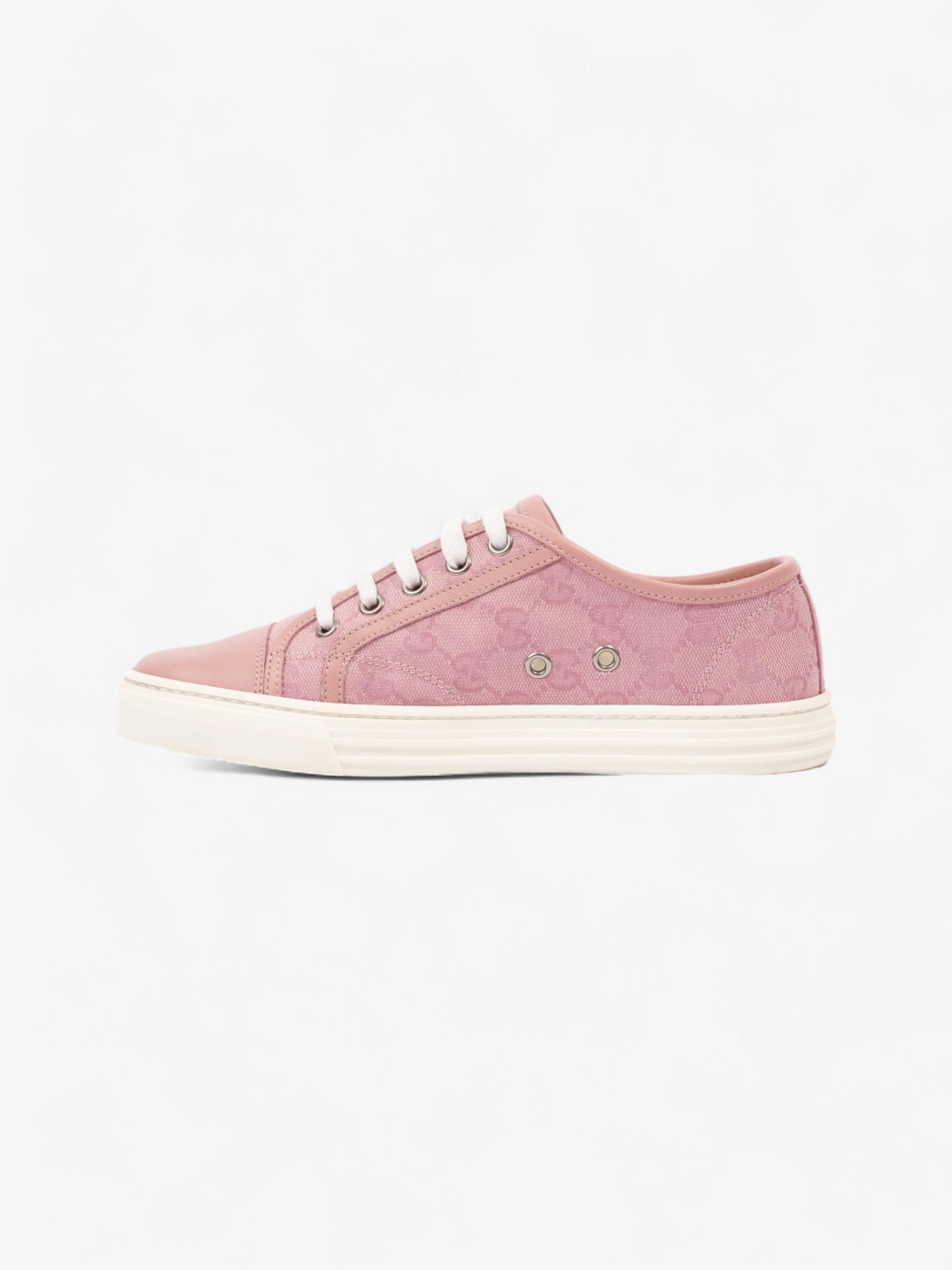 Gucci GG Low-top Sneakers Pink / White Canvas EU 36.5 UK 3.5
