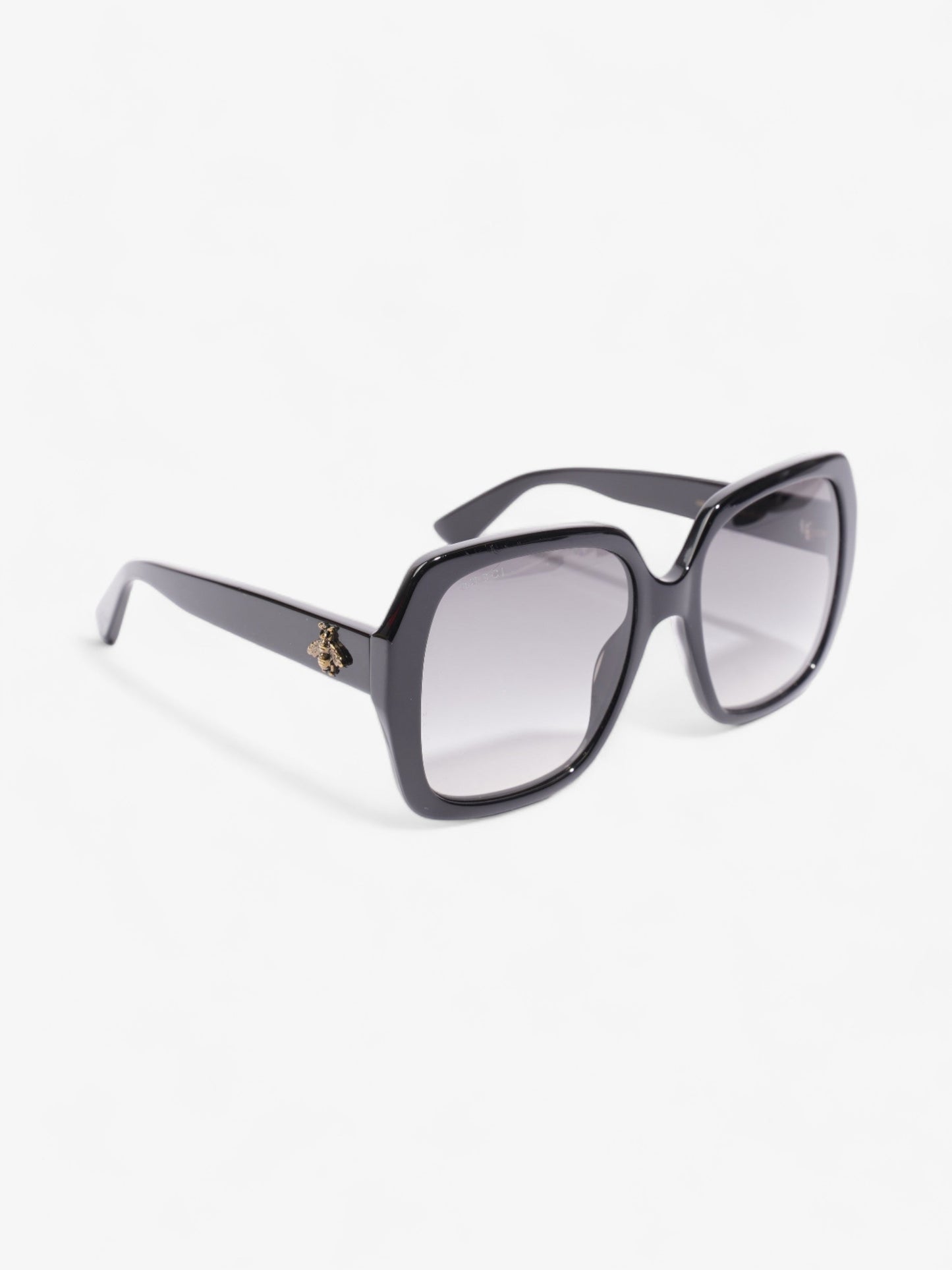 Gucci Square Sunglasses Black Acetate 140mm
