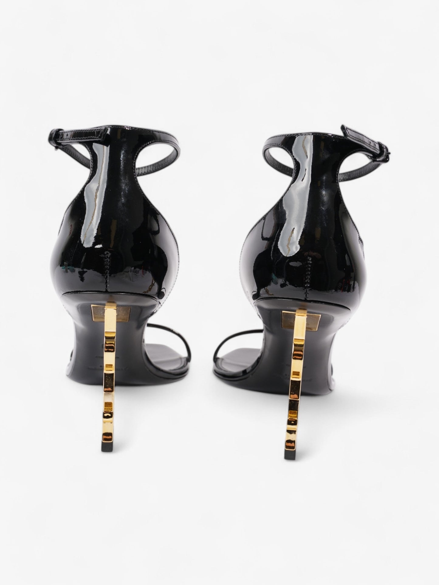 Saint Laurent Opyum Heels 110 Black Patent Leather EU 40 UK 7