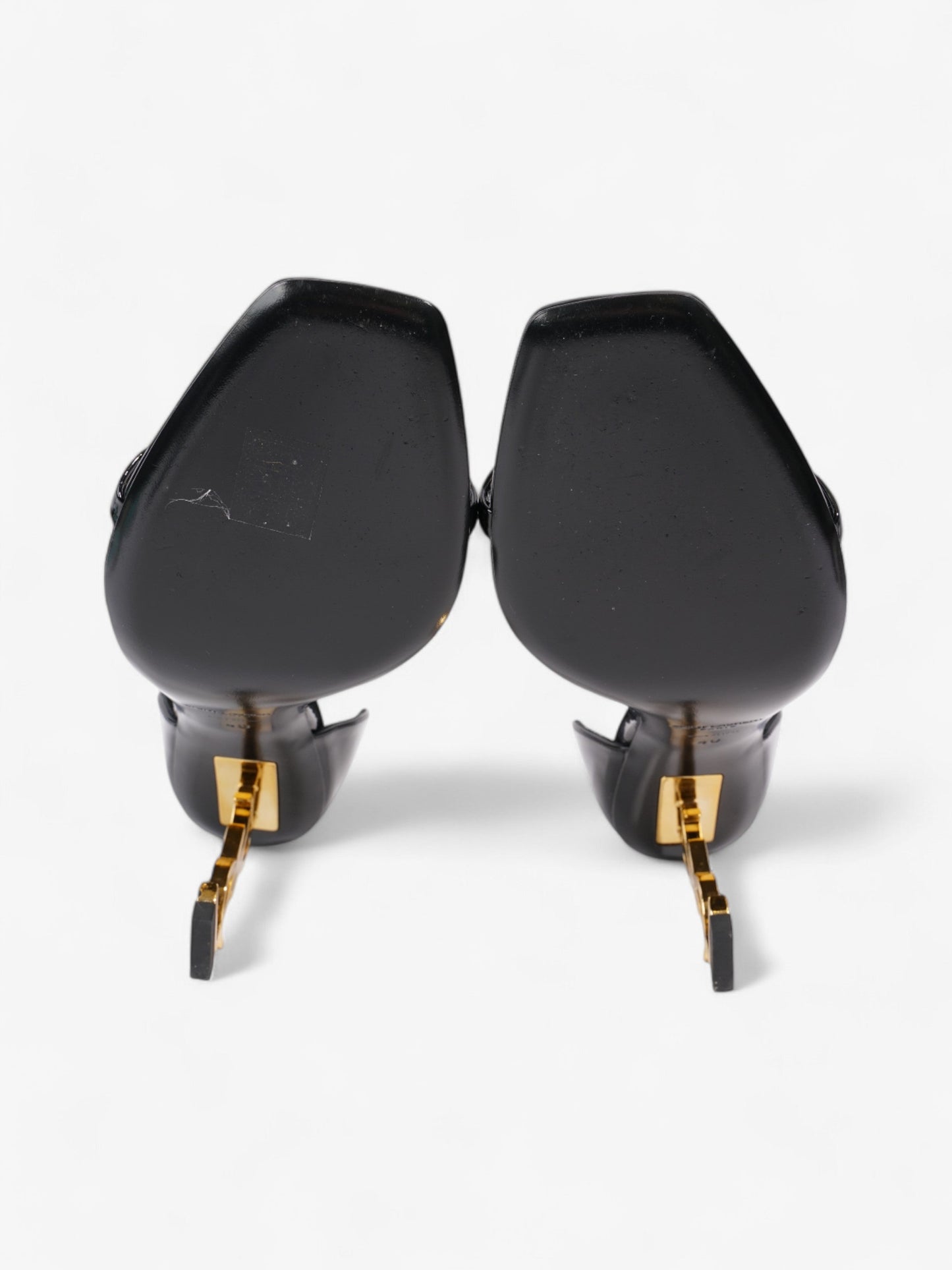 Saint Laurent Opyum Heels 110 Black Patent Leather EU 40 UK 7