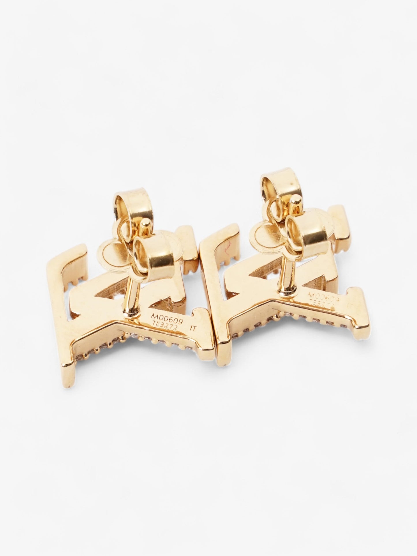 Louis Vuitton LV Iconic Earrings Gold / White Base Metal