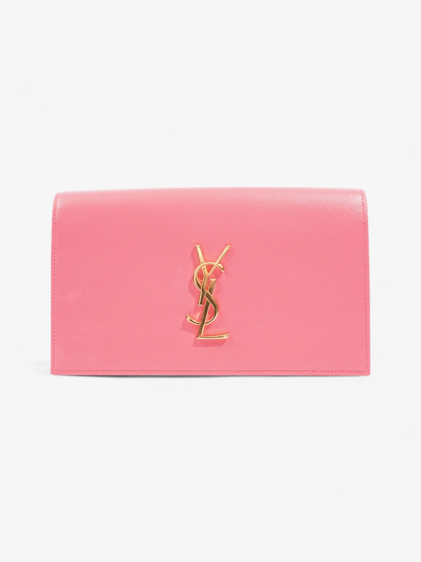 Saint Laurent Kate Neon Pink Grained Leather
