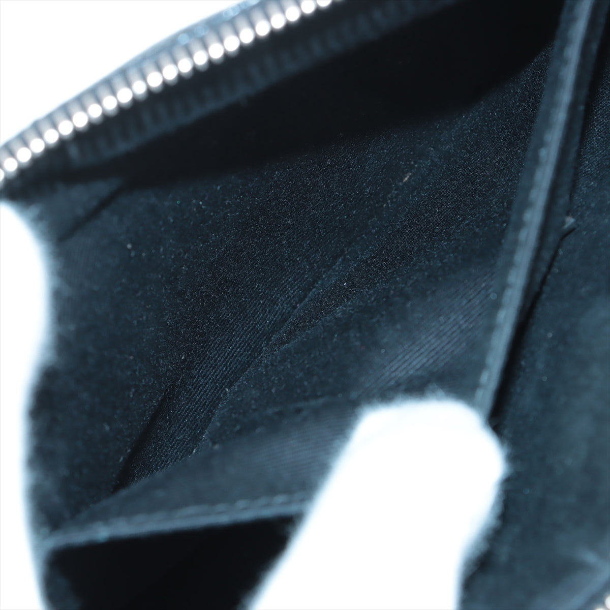 Saint Laurent Black Grained Leather Pouch