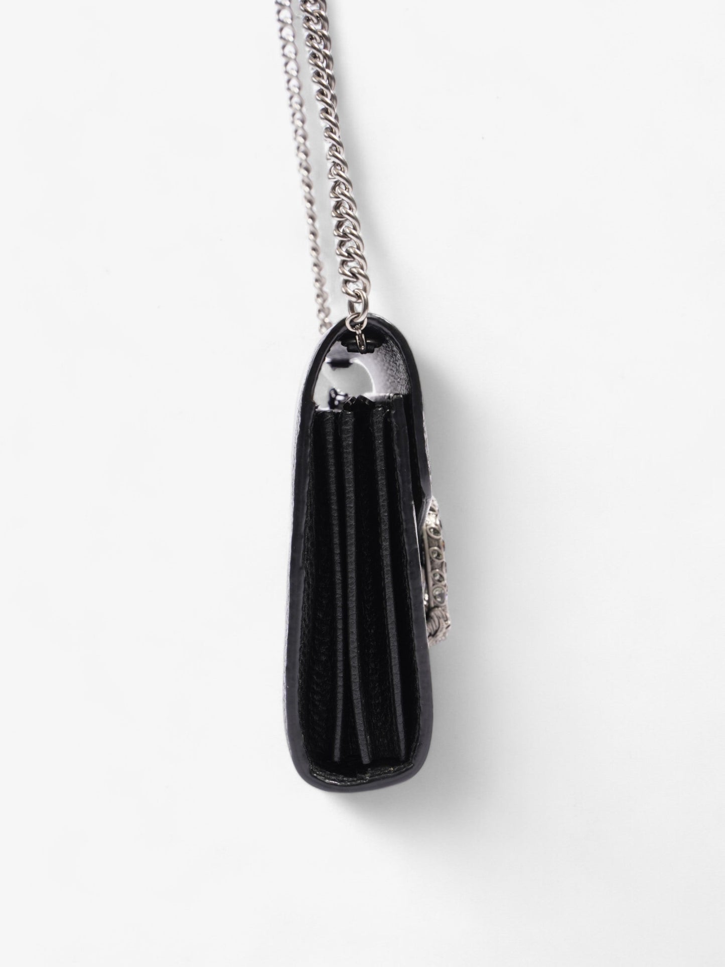 Gucci Dionysus Chain Wallet Black Leather
