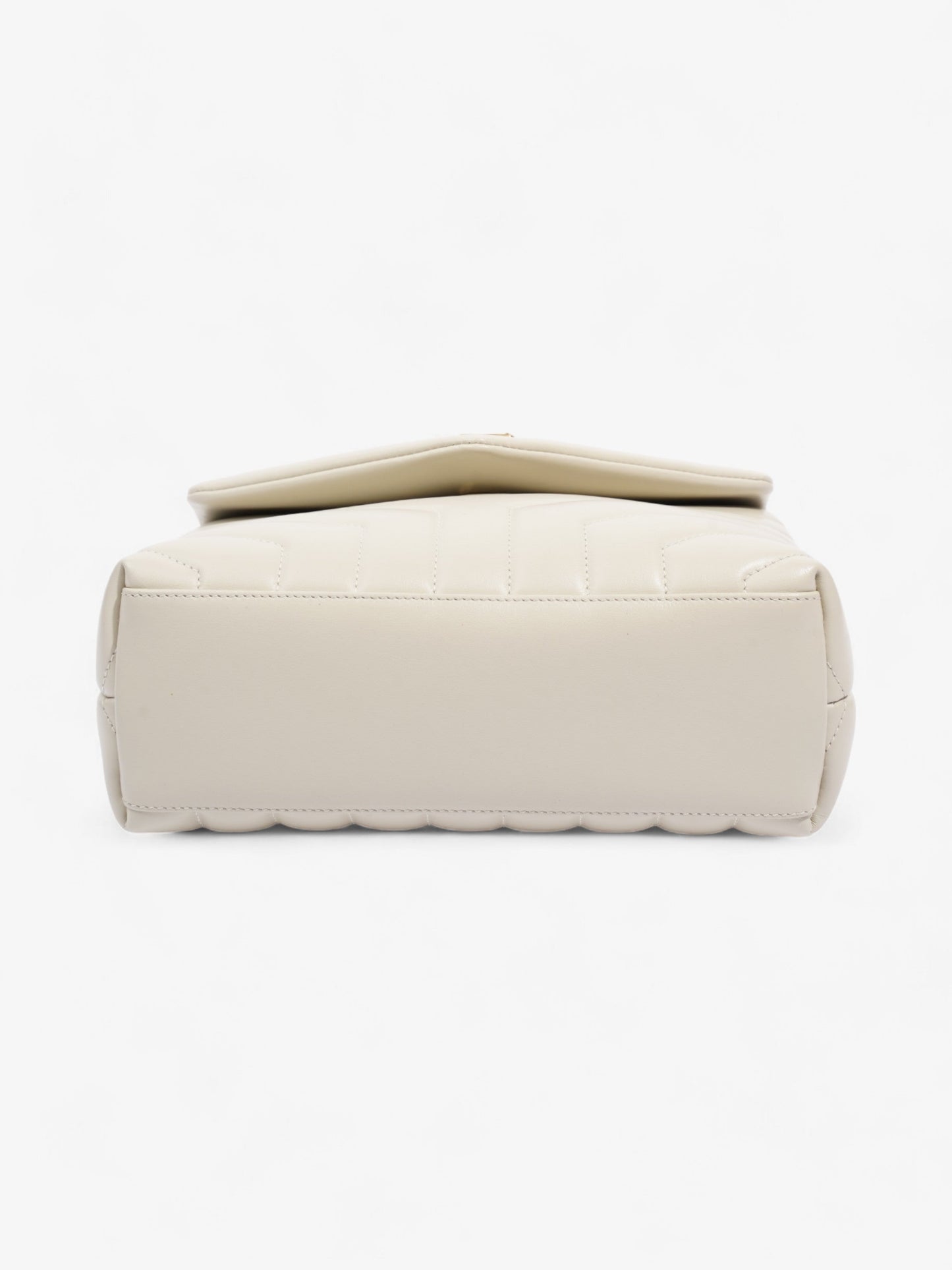 Saint Laurent LouLou Blanc Vintage Calfskin Leather Small