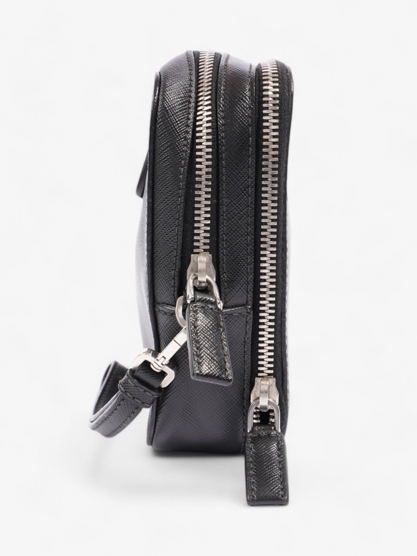 Prada Wristlet Black Saffiano Leather