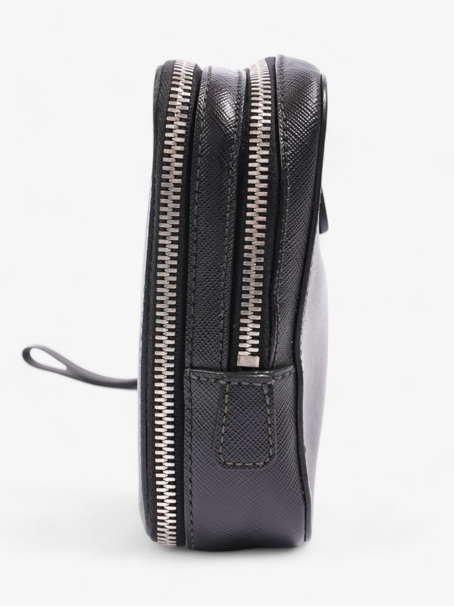 Prada Wristlet Black Saffiano Leather