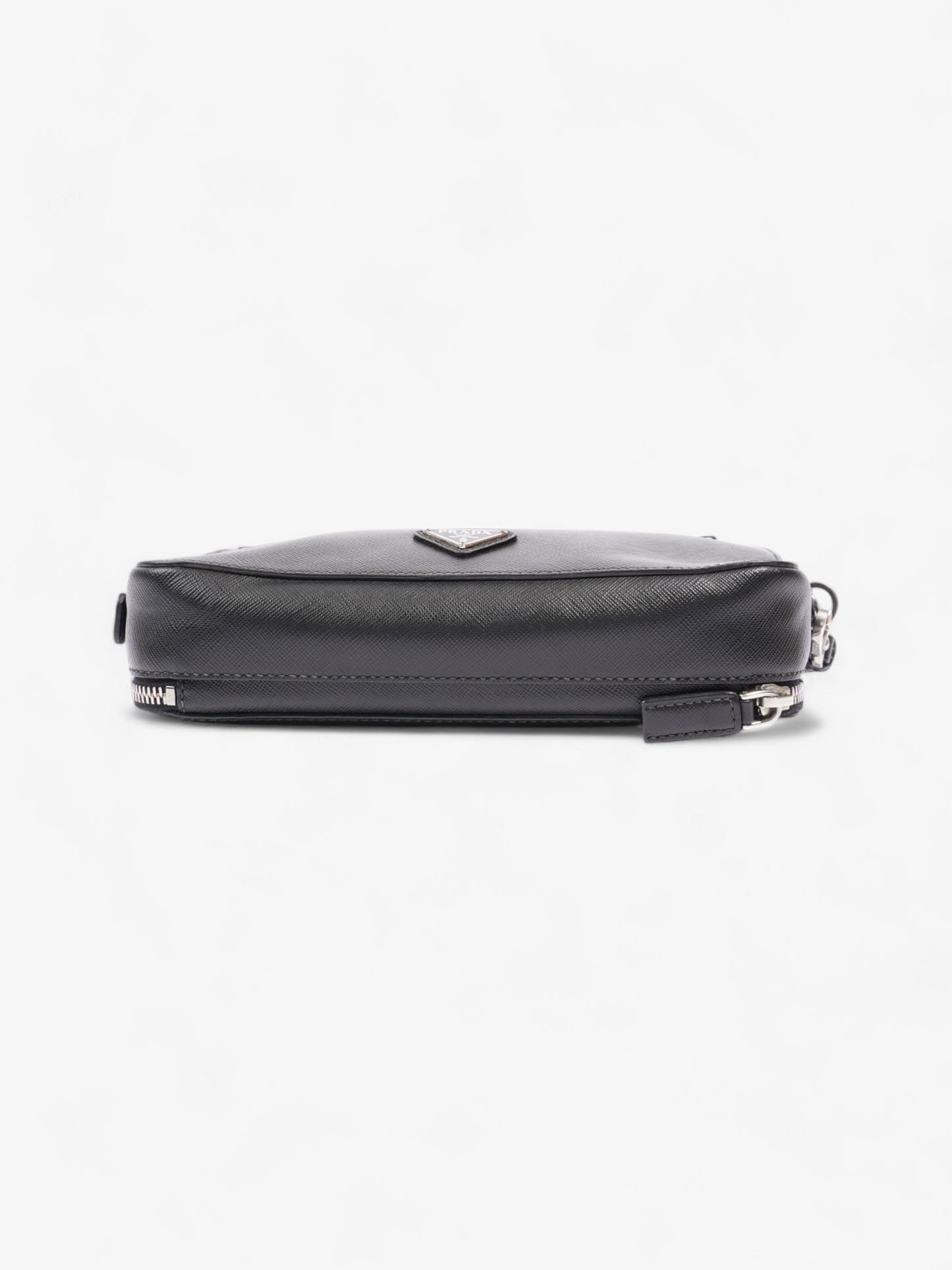 Prada Wristlet Black Saffiano Leather