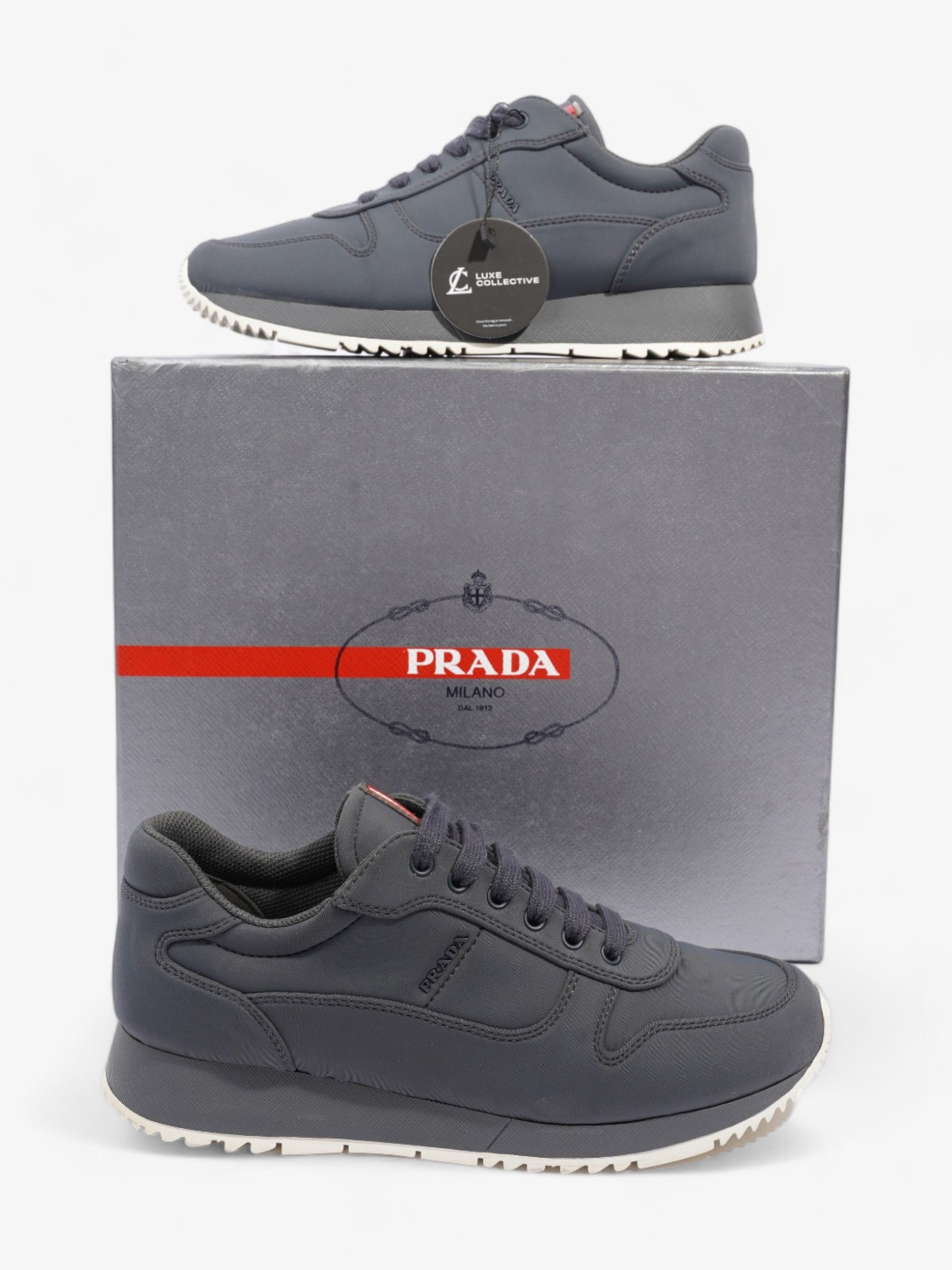 Prada Nitry Sport Grey Nylon EU 36.5 UK 3.5