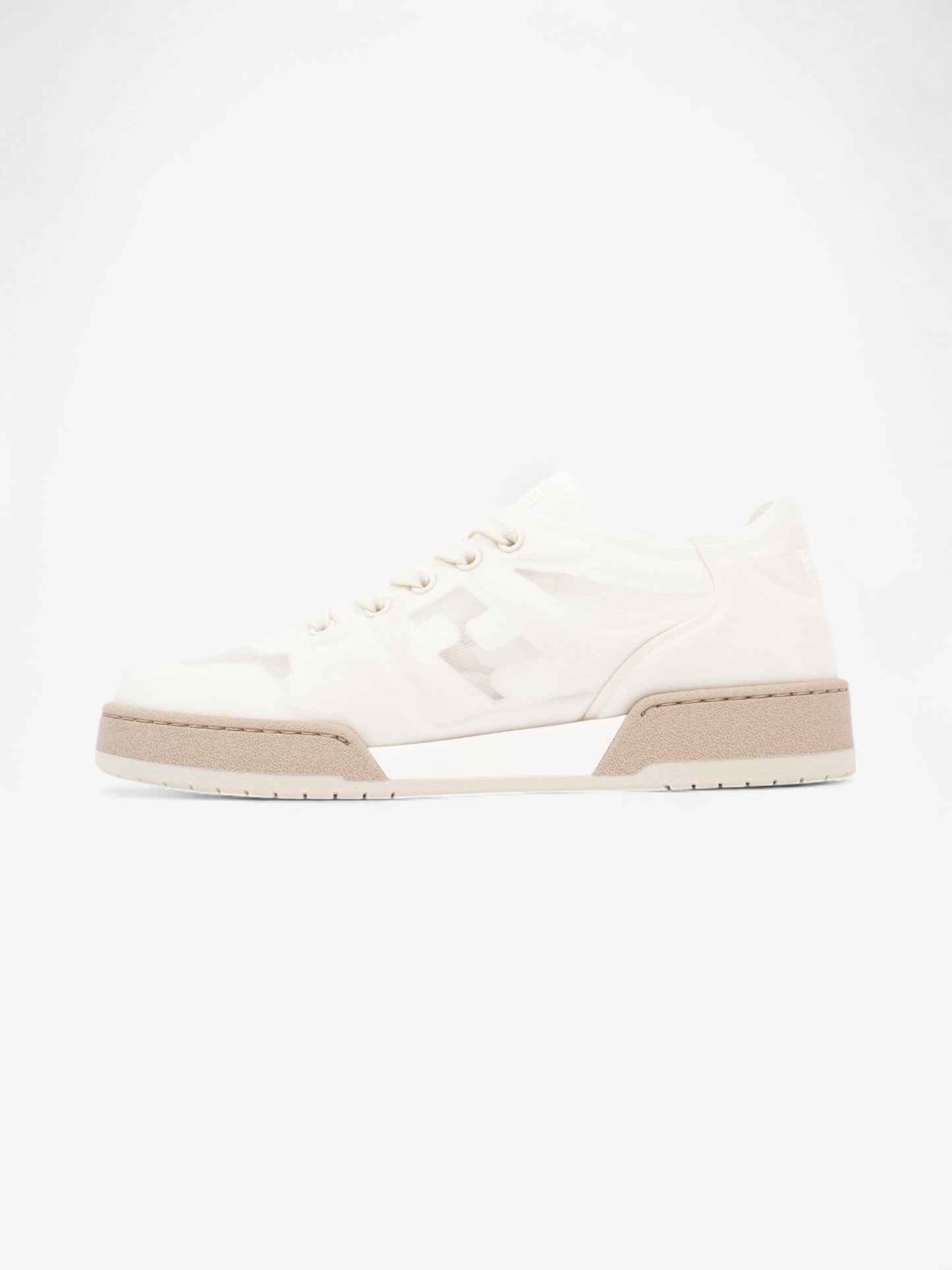 Fendi Low Top Sneaker White Mesh EU 38.5 UK 5.5