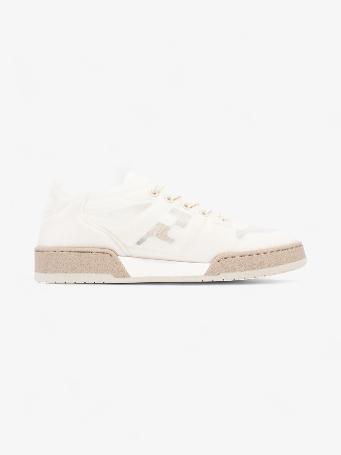 Fendi Low Top Sneaker White Mesh EU 38.5 UK 5.5