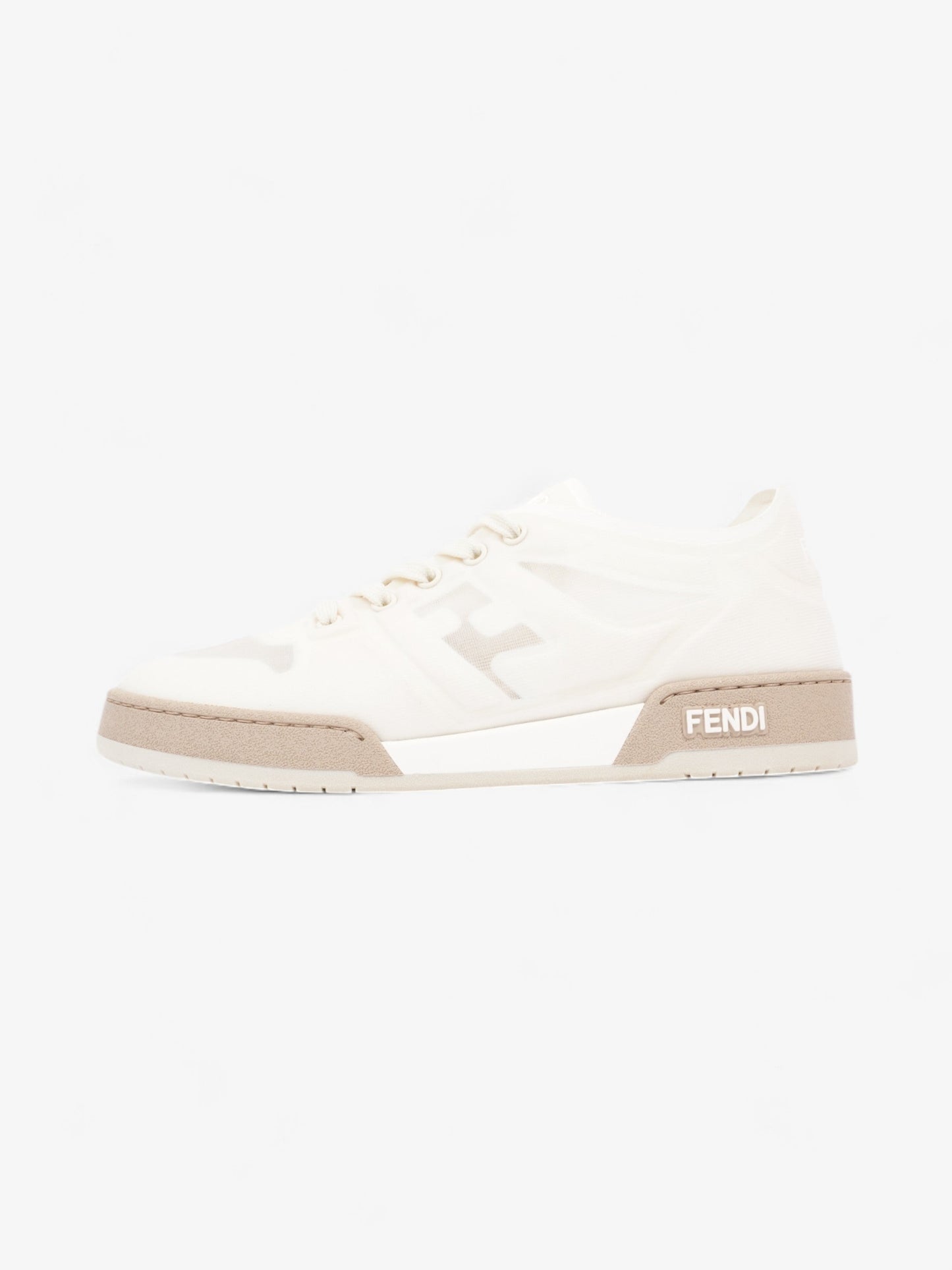 Fendi Low Top Sneaker White Mesh EU 38.5 UK 5.5
