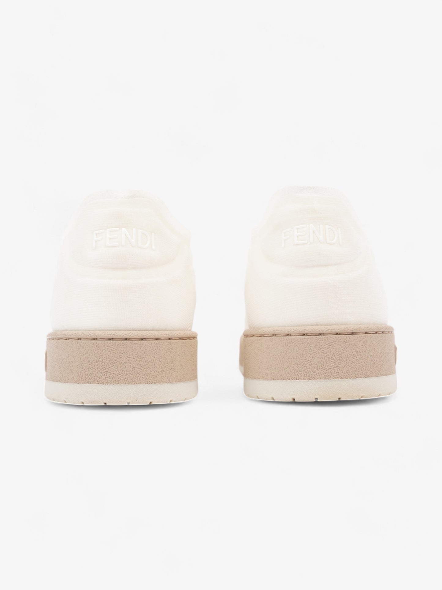 Fendi Low Top Sneaker White Mesh EU 38.5 UK 5.5