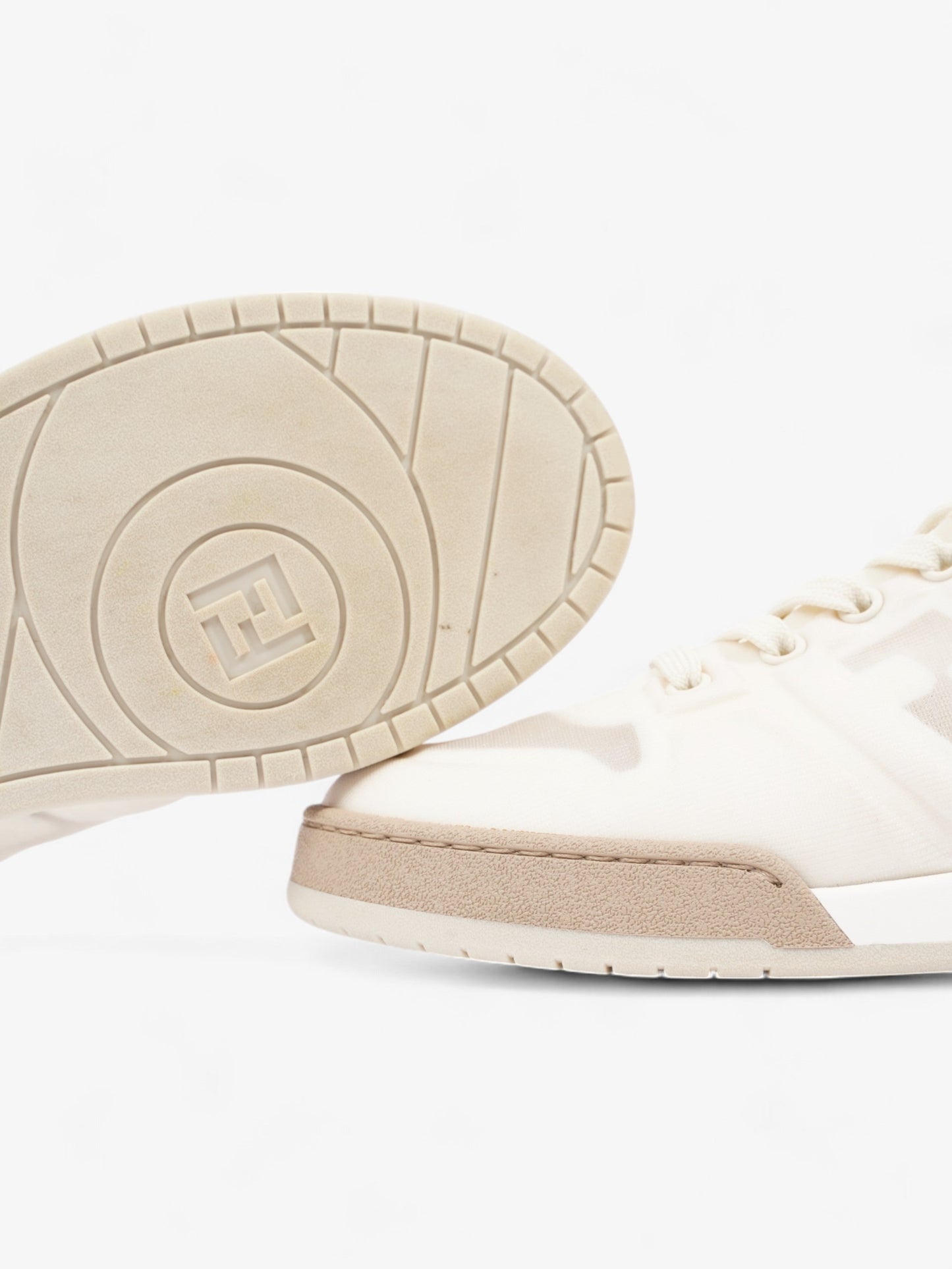 Fendi Low Top Sneaker White Mesh EU 38.5 UK 5.5