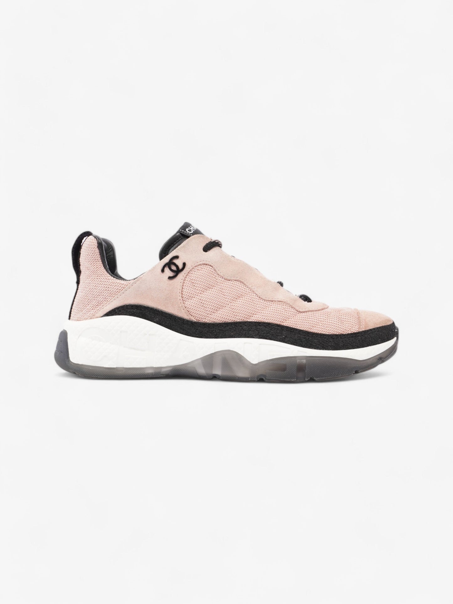 Chanel CC Sneakers Pink / Black Mesh EU 39 UK 6