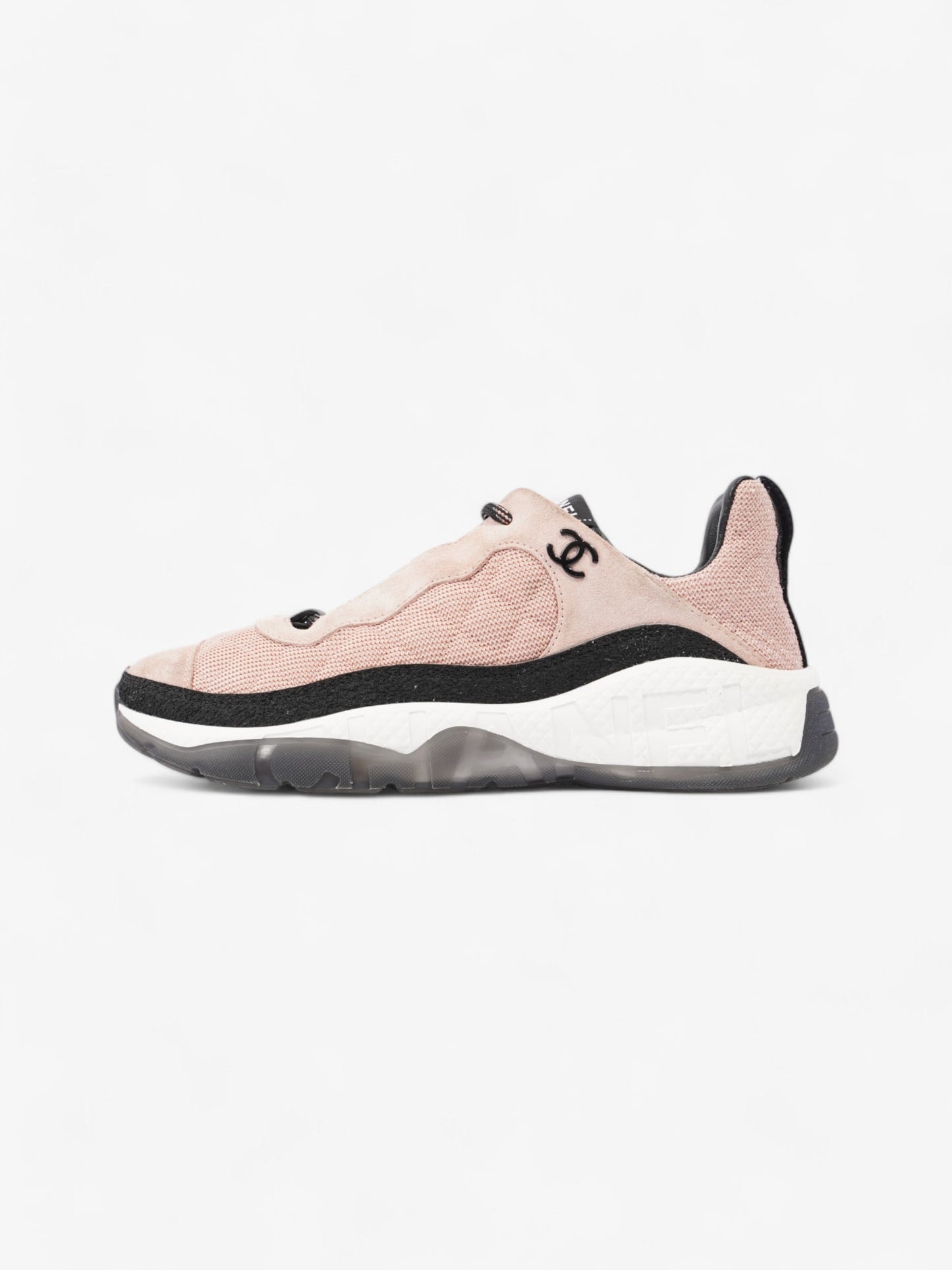 Chanel CC Sneakers Pink / Black Mesh EU 39 UK 6