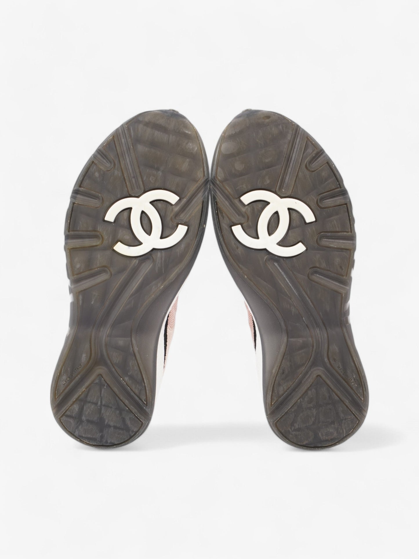 Chanel CC Sneakers Pink / Black Mesh EU 39 UK 6