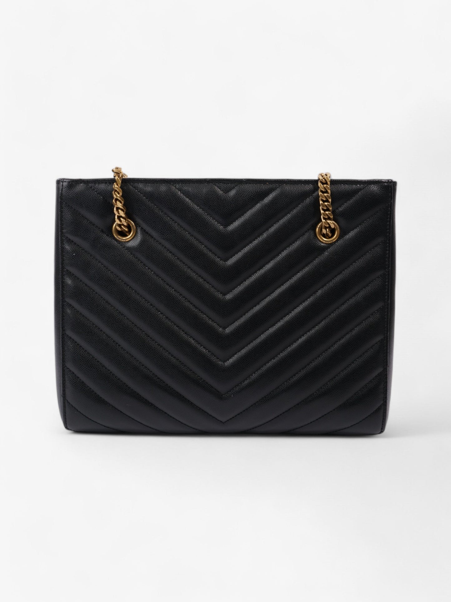 Saint Laurent Tribeca Tote Black Matelasse Leather