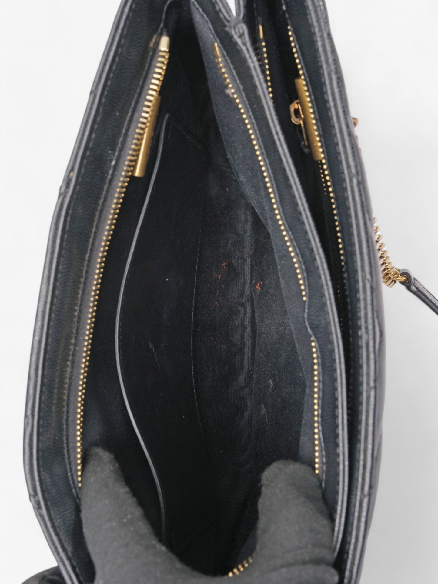 Saint Laurent Tribeca Tote Black Matelasse Leather