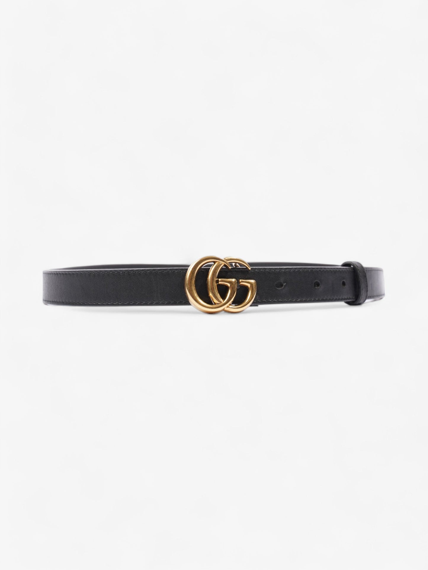 Gucci Marmont Thin Belt Black Leather 80cm / 32"