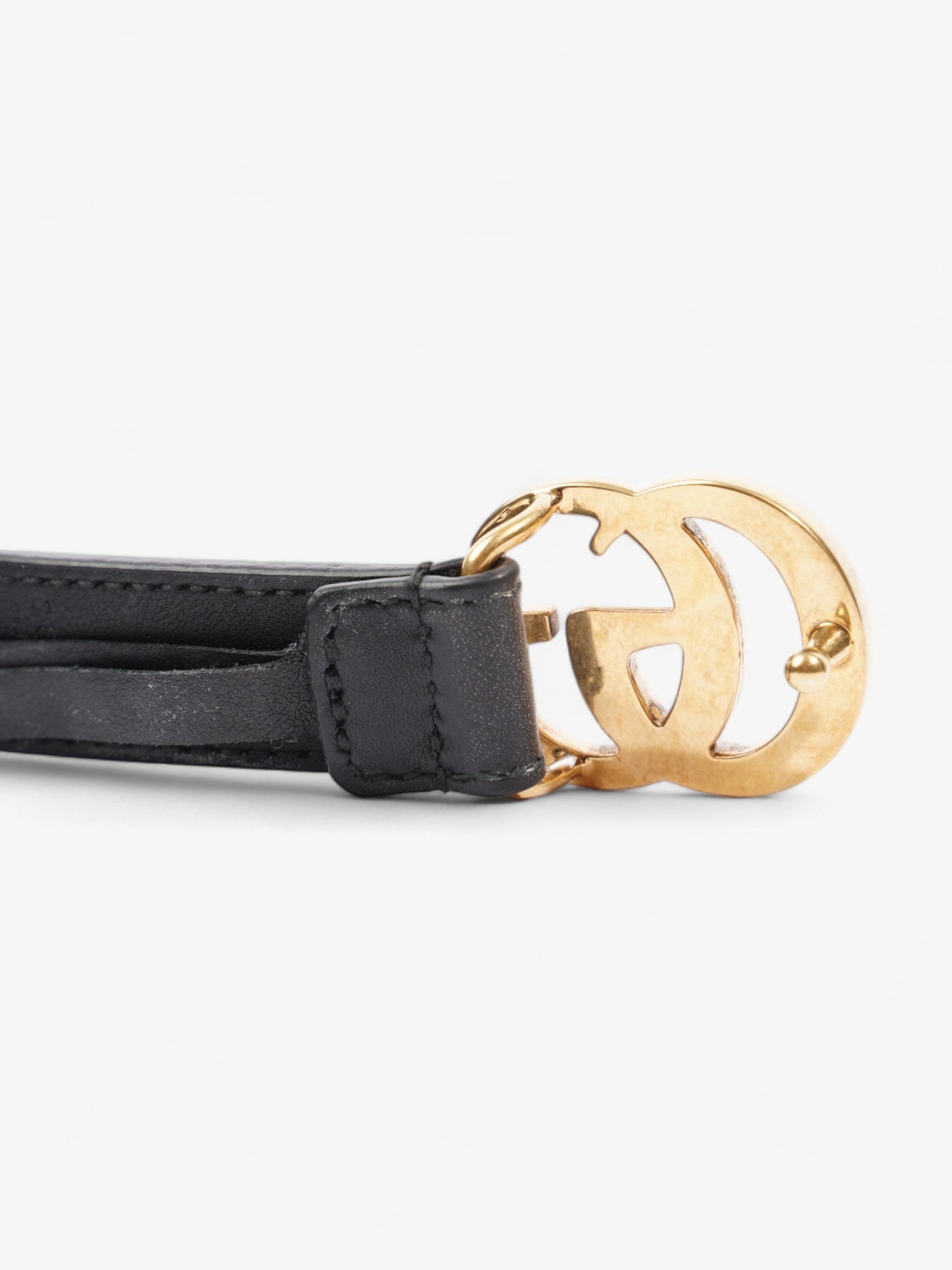Gucci Marmont Thin Belt Black Leather 80cm / 32"