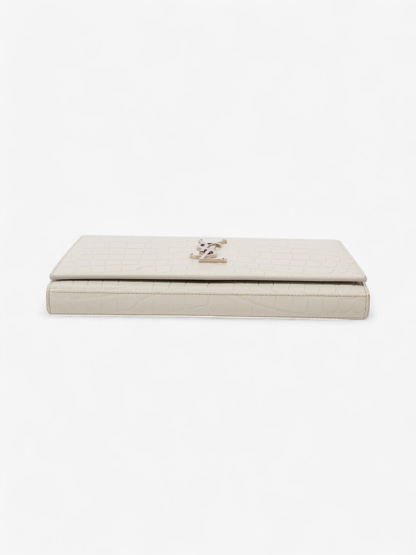 Saint Laurent Kate Chain Wallet Off White Calfskin Leather